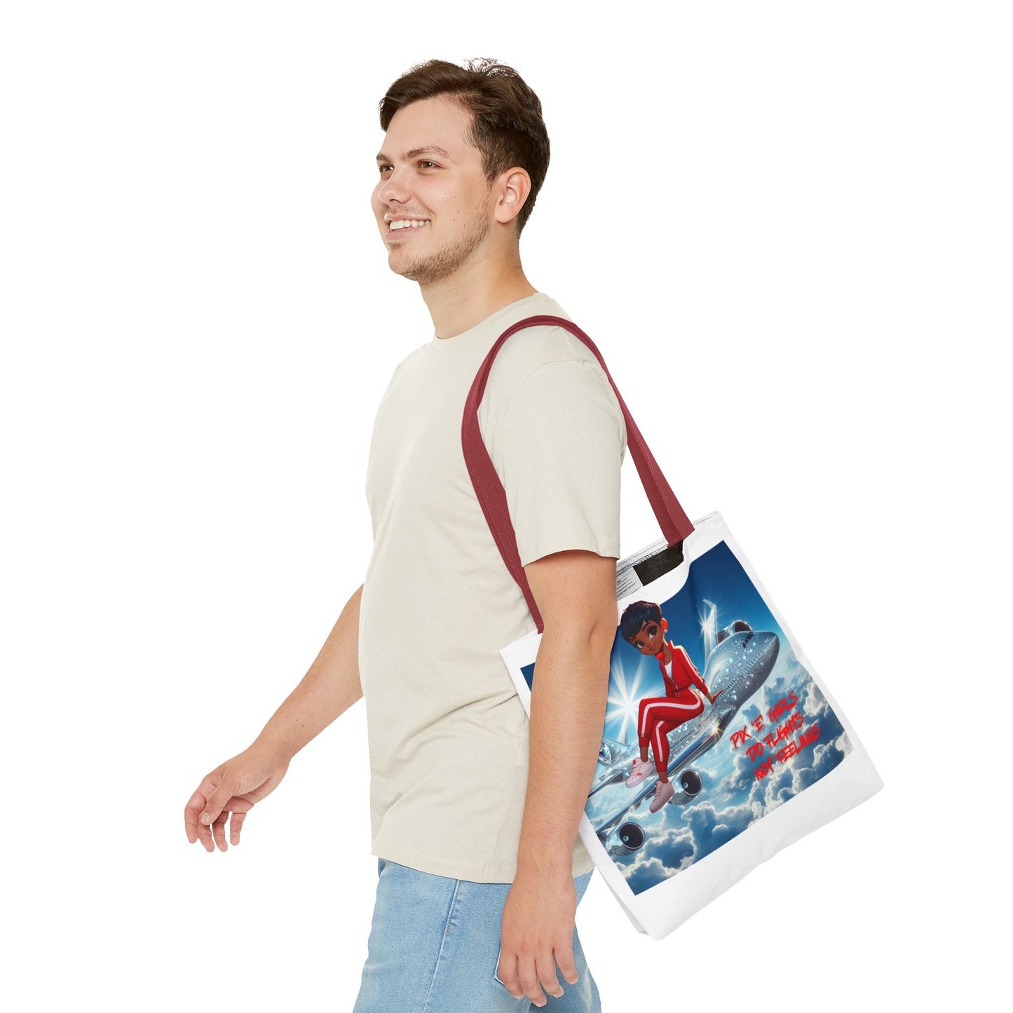 Pix 'E’ Girls Do Flights Not Feelings Unisex Tote Bag