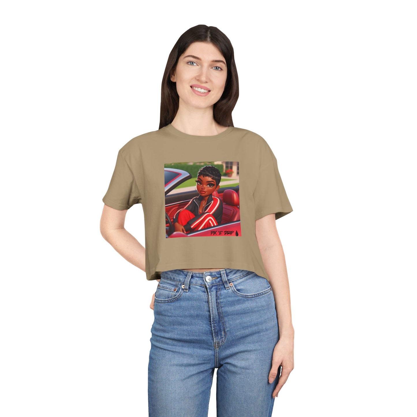 Pix ‘E’ Drip Unisex Crop Tee
