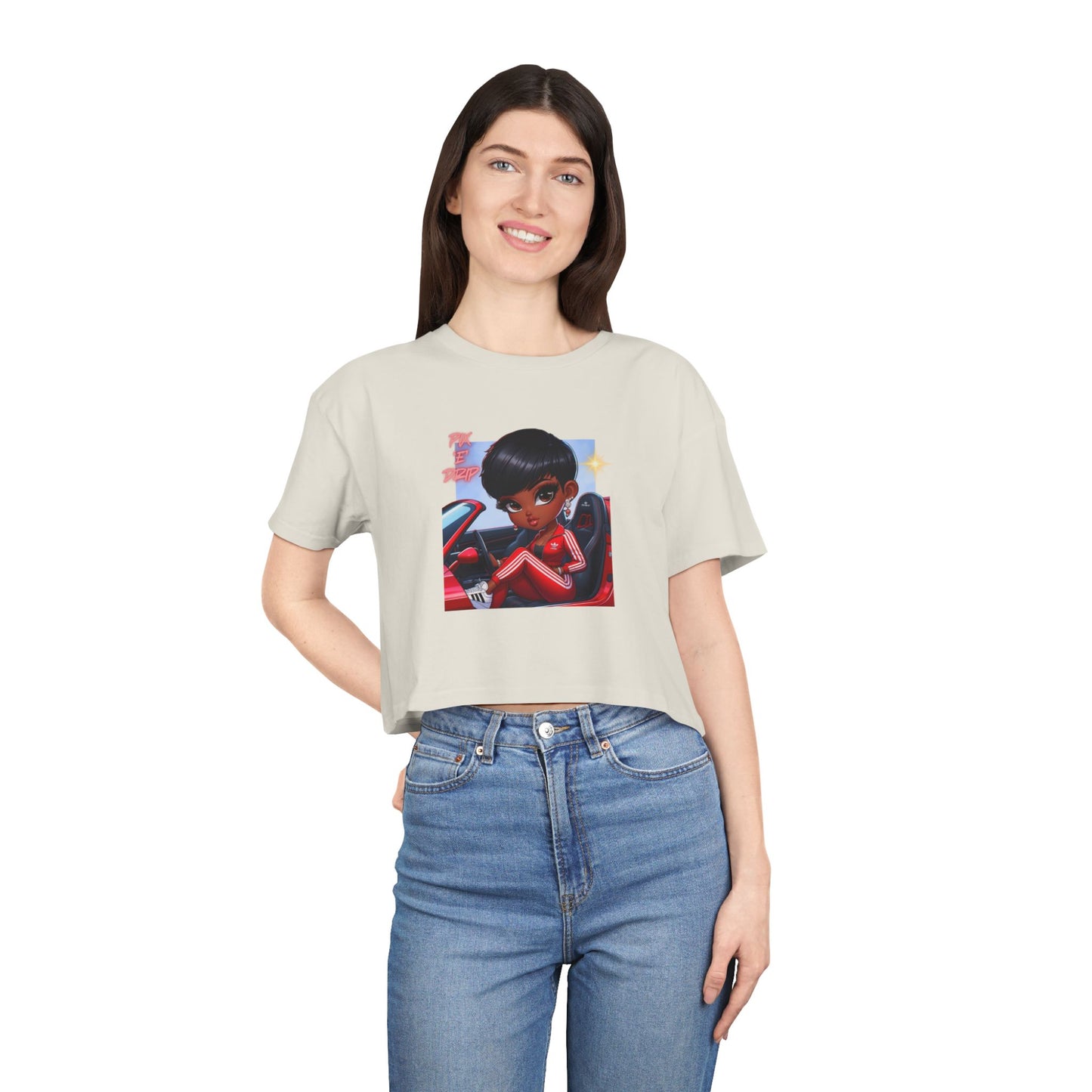 Pix ‘E’ Drip Unisex Crop Tee