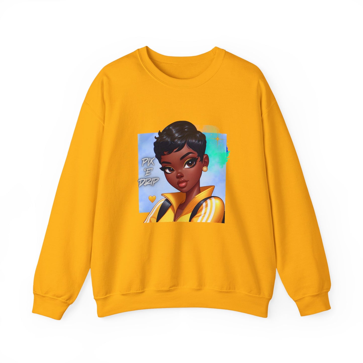 Pix ‘E’ Drip Unisex Heavy Blend™ Crewneck Sweatshirt