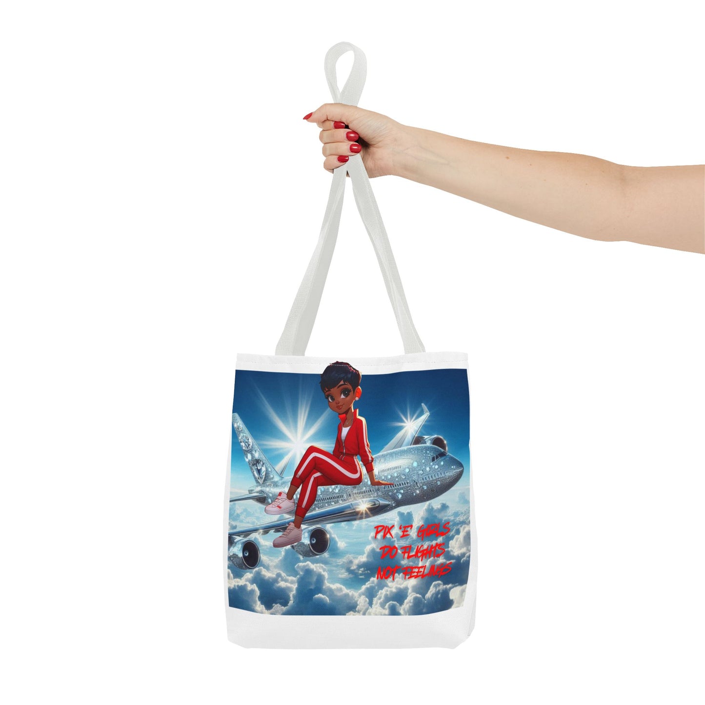 Pix 'E’ Girls Do Flights Not Feelings Unisex Tote Bag