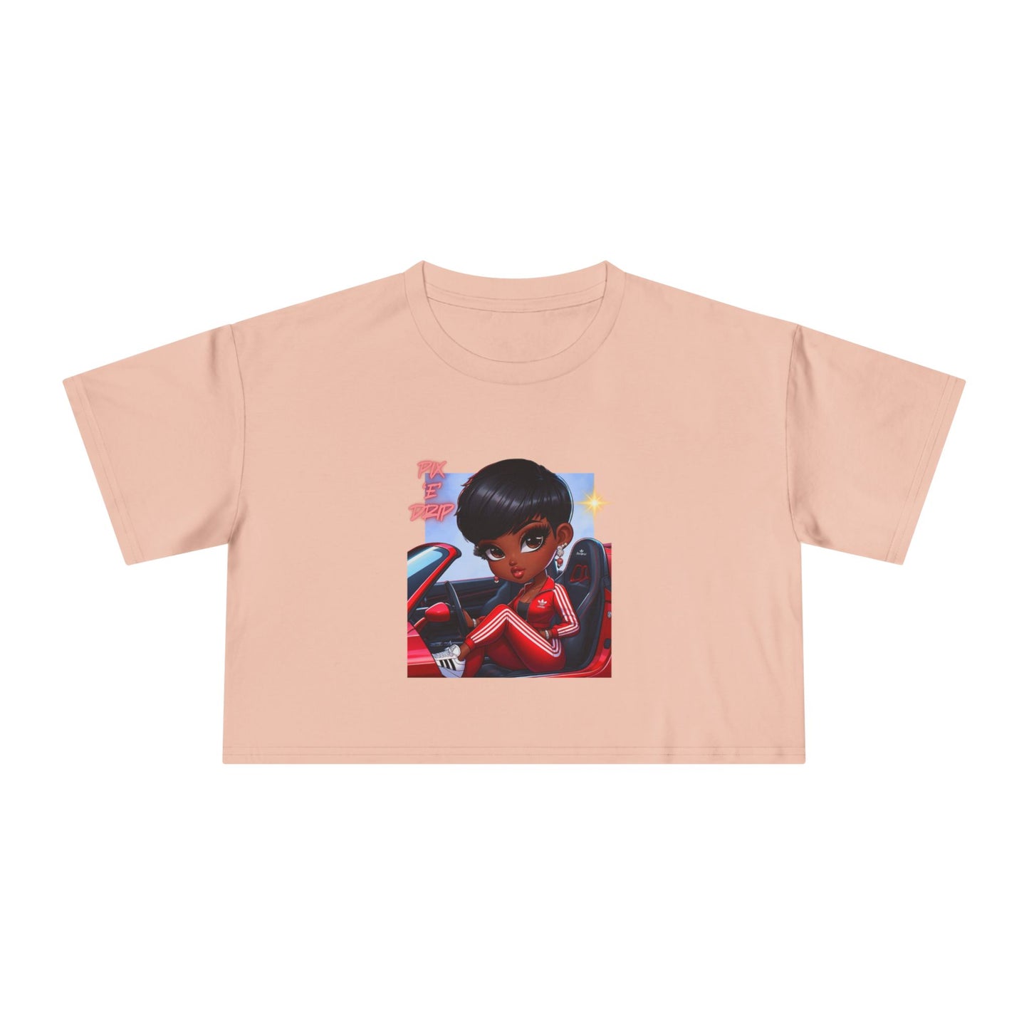 Pix ‘E’ Drip Unisex Crop Tee