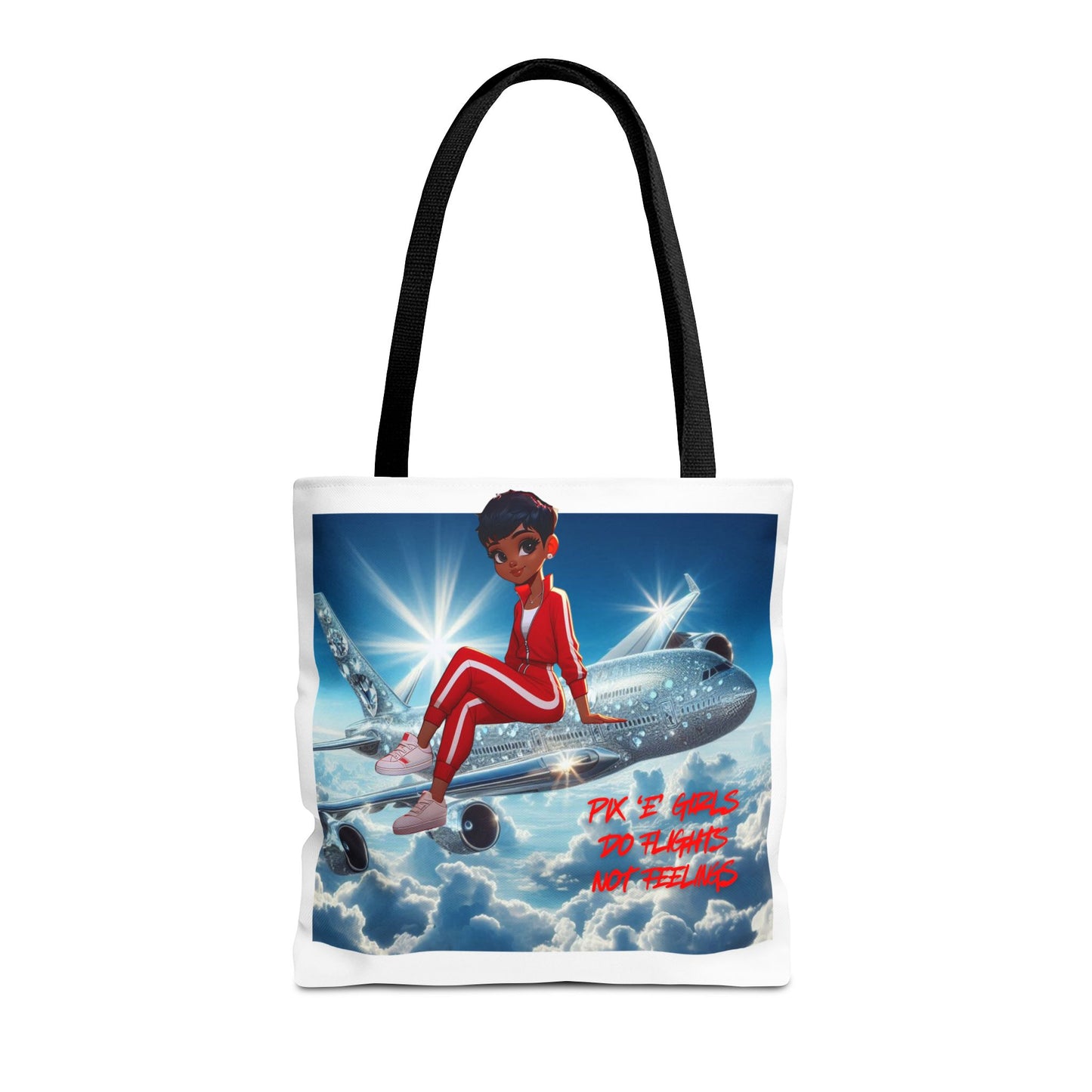 Pix 'E’ Girls Do Flights Not Feelings Unisex Tote Bag
