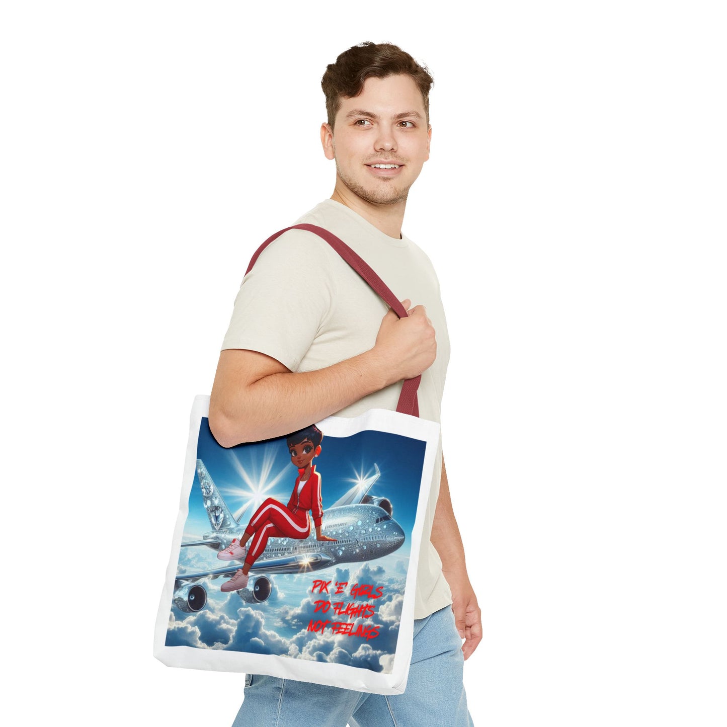 Pix 'E’ Girls Do Flights Not Feelings Unisex Tote Bag