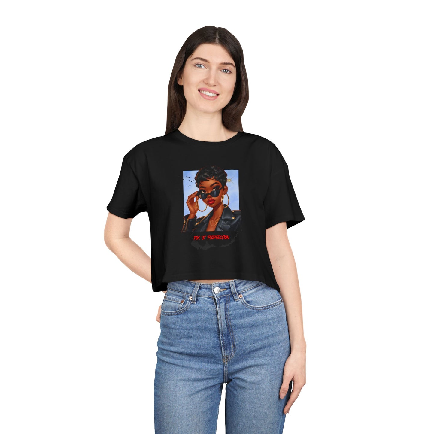 Pix 'E’ Perfection Unisex Crop Tee