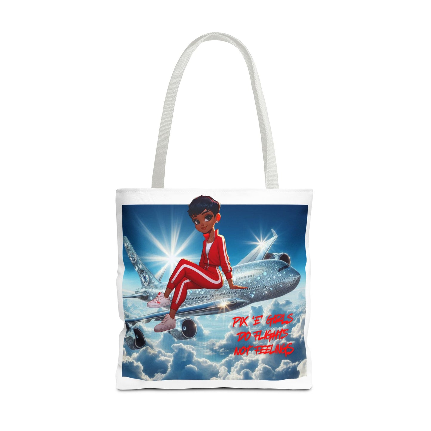 Pix 'E’ Girls Do Flights Not Feelings Unisex Tote Bag