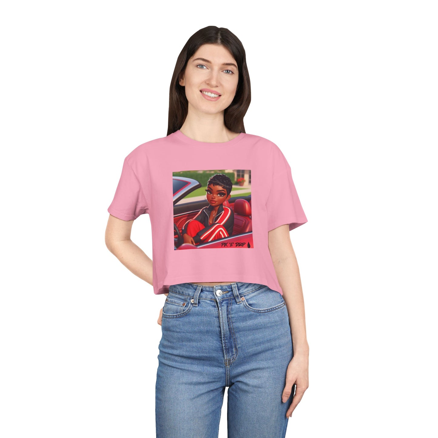 Pix ‘E’ Drip Unisex Crop Tee