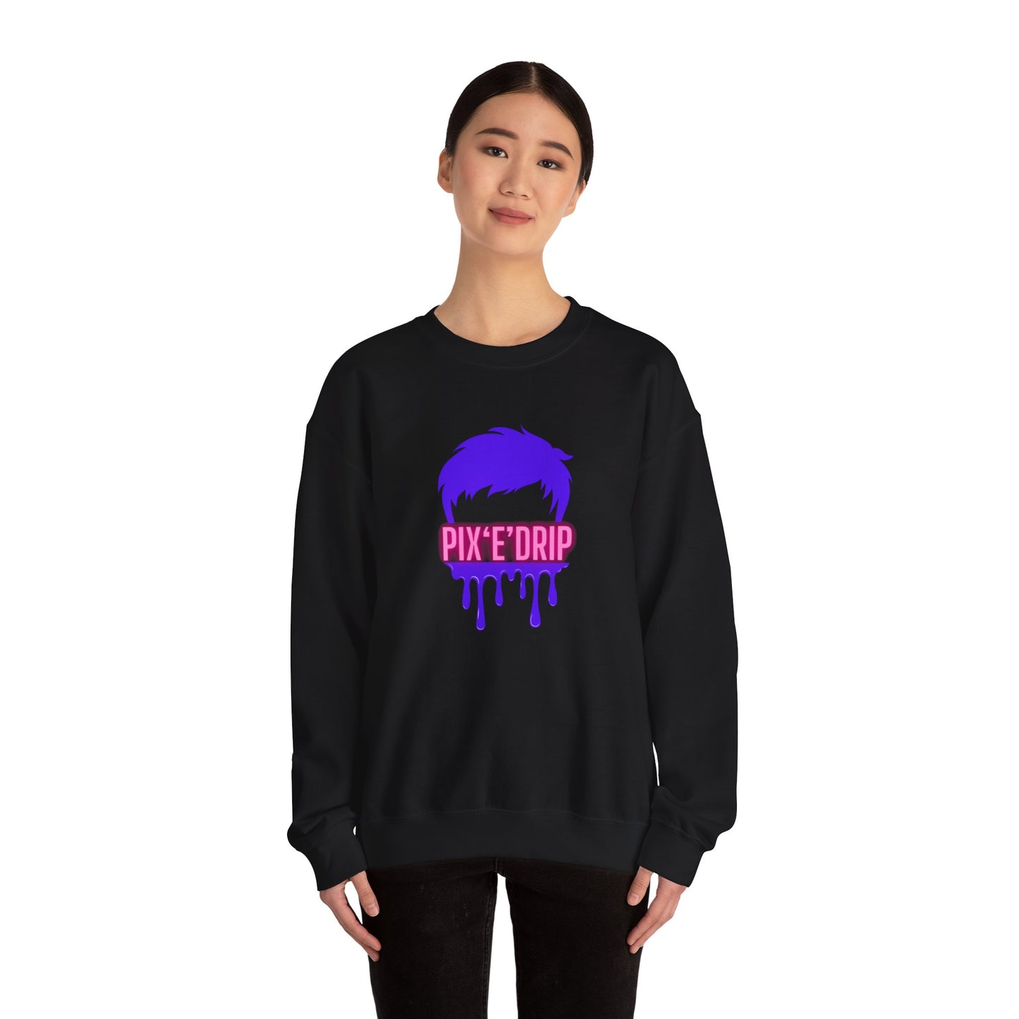 Pix ‘E’ Drip  Unisex Heavy Blend™ Crewneck Sweatshirt