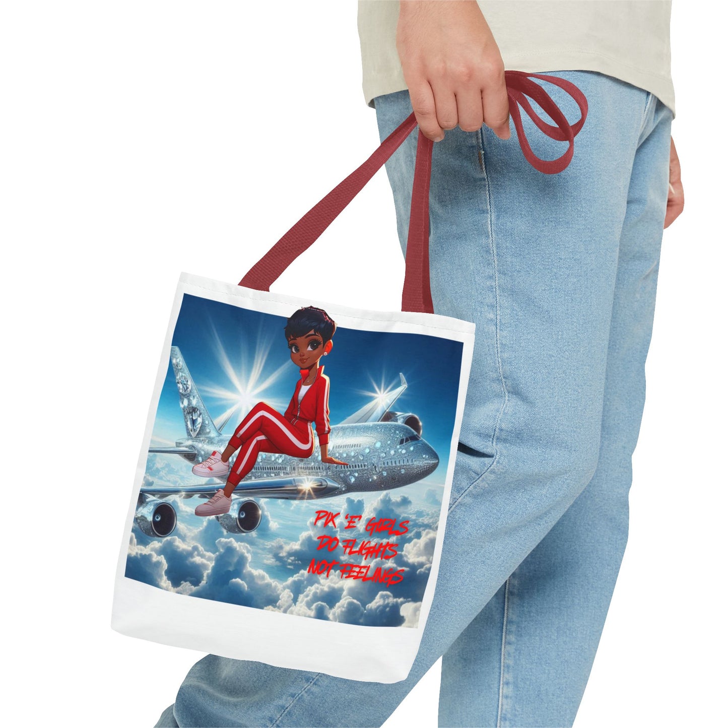 Pix 'E’ Girls Do Flights Not Feelings Unisex Tote Bag