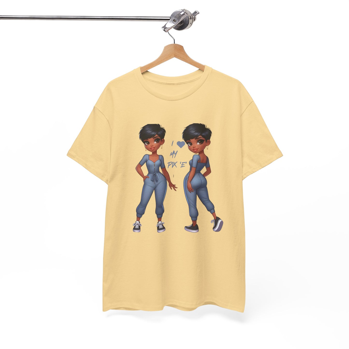 I Love My Pix 'E’ Unisex Heavy Cotton Tee
