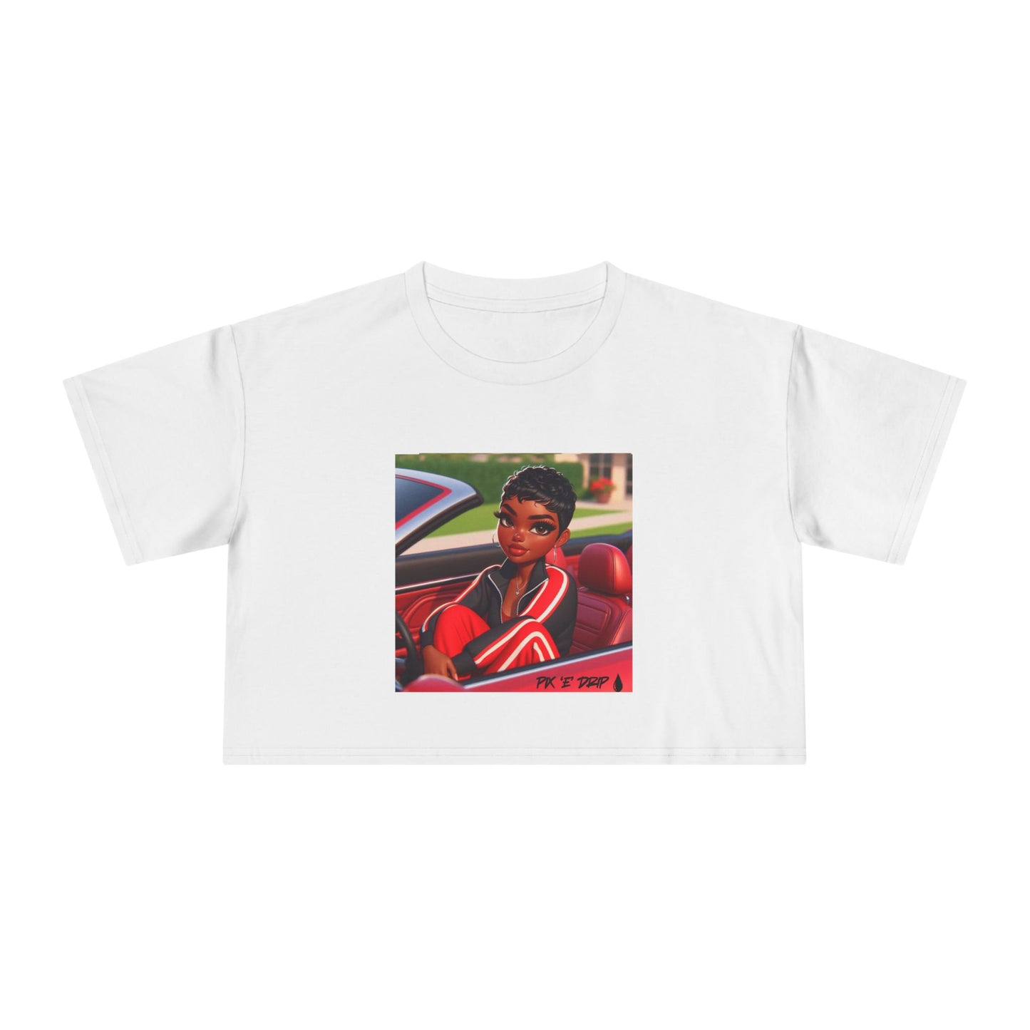 Pix ‘E’ Drip Unisex Crop Tee