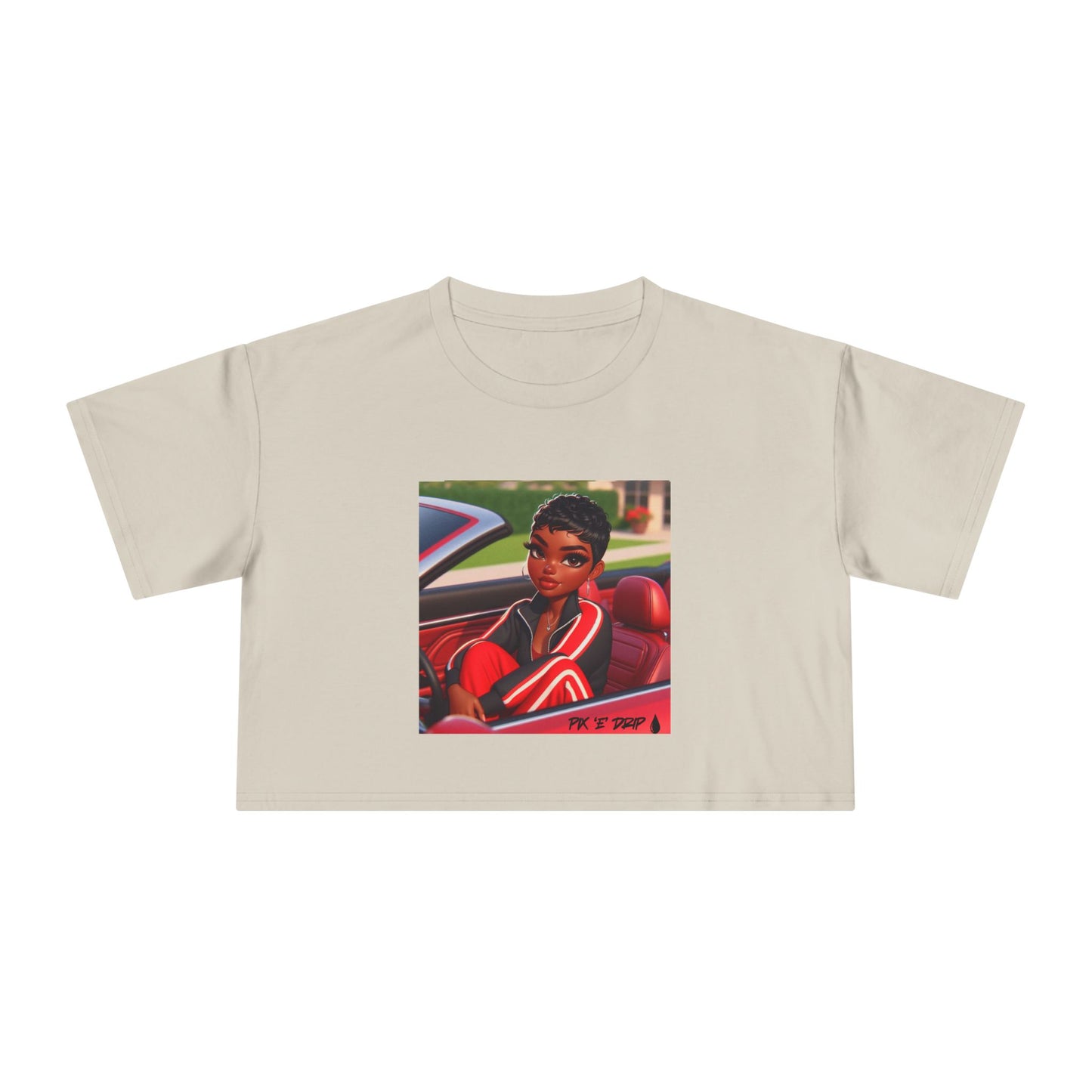 Pix ‘E’ Drip Unisex Crop Tee