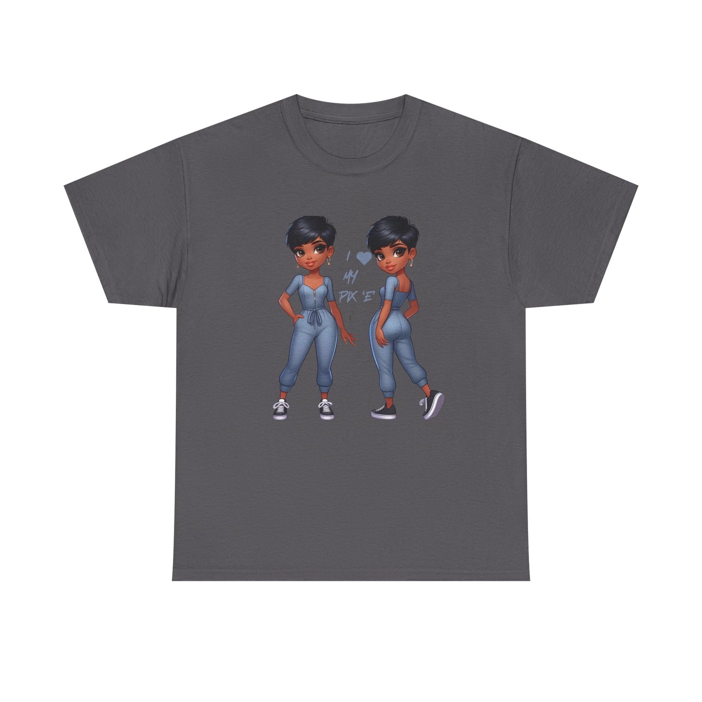 I Love My Pix 'E’ Unisex Heavy Cotton Tee