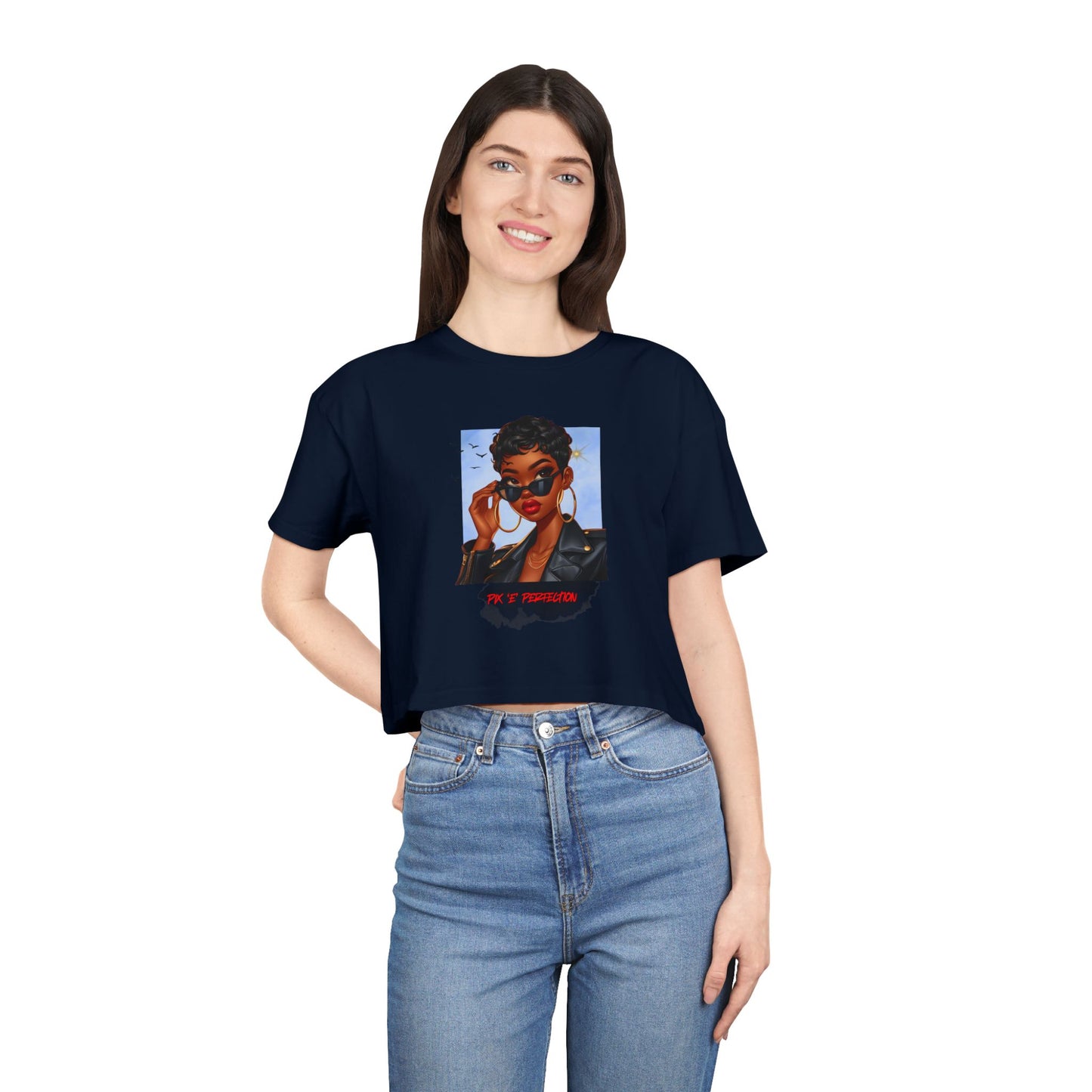 Pix 'E’ Perfection Unisex Crop Tee