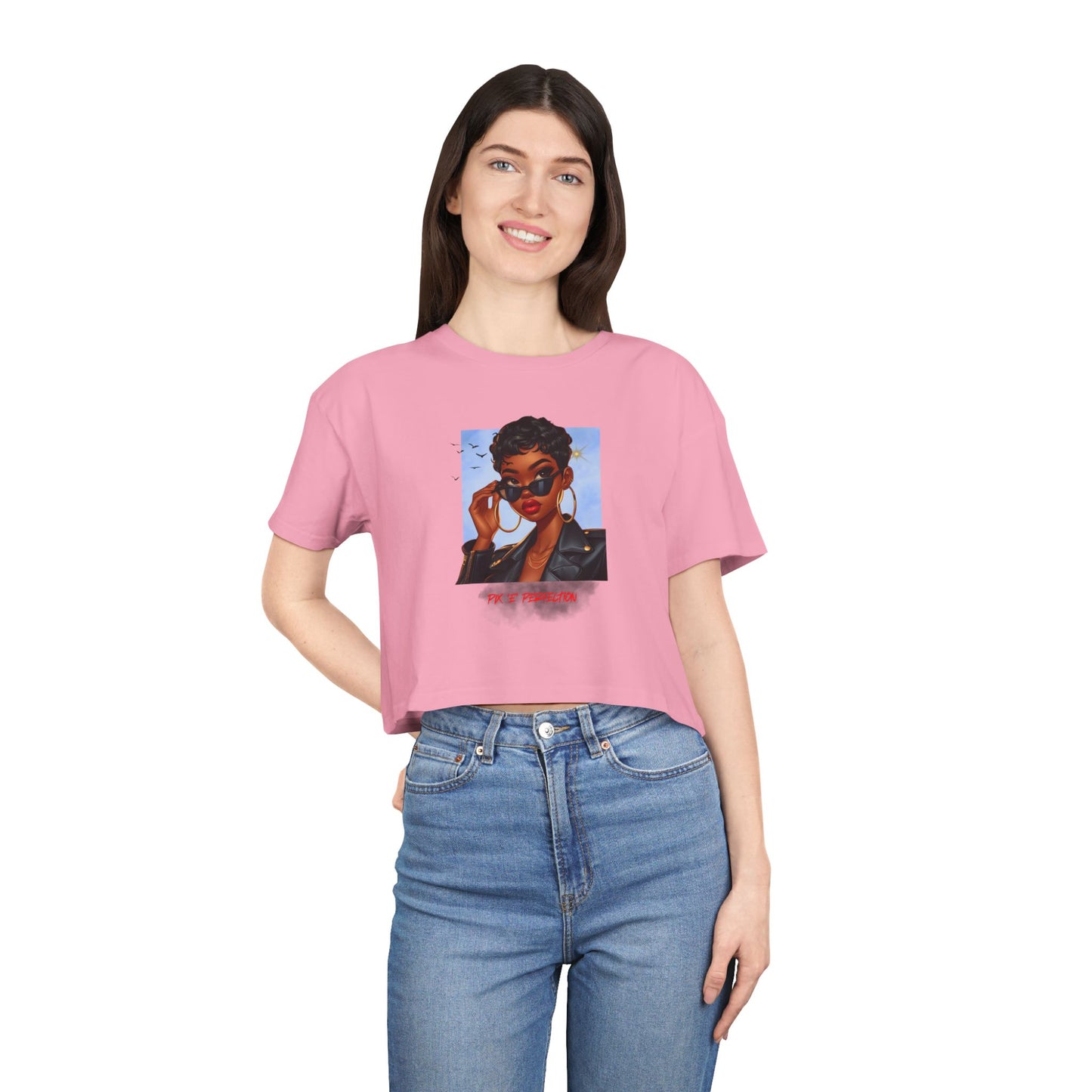 Pix 'E’ Perfection Unisex Crop Tee