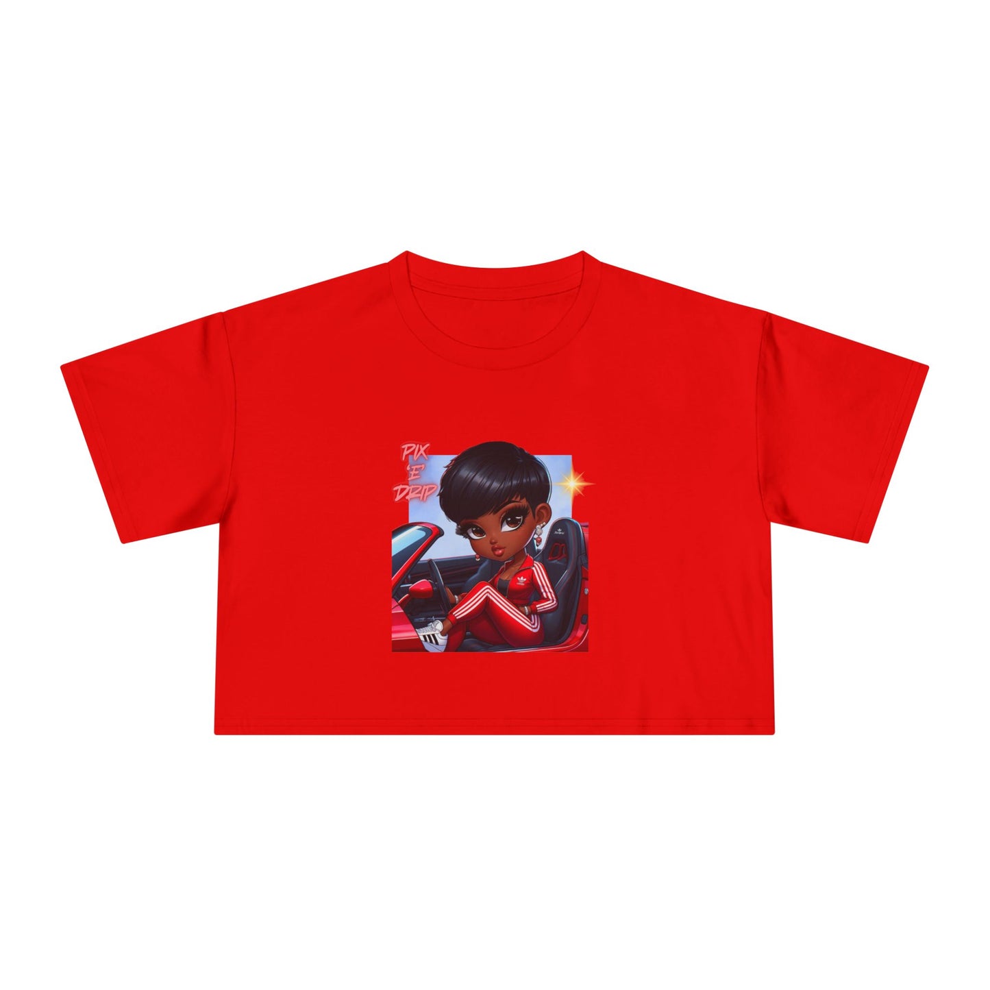 Pix ‘E’ Drip Unisex Crop Tee