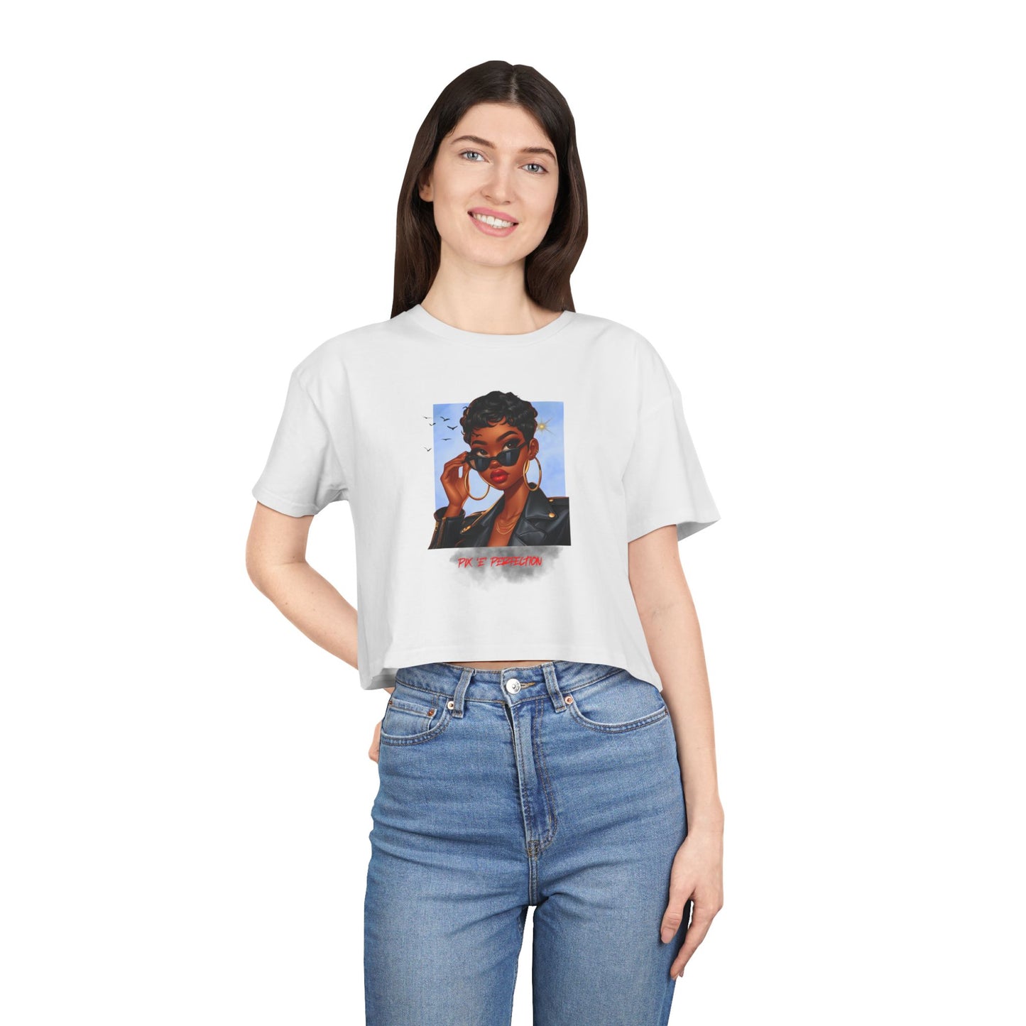 Pix 'E’ Perfection Unisex Crop Tee