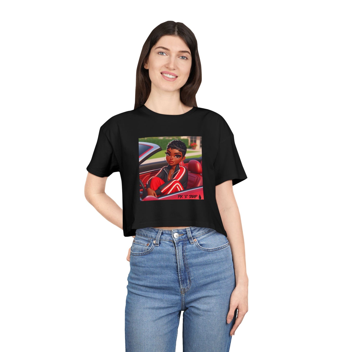 Pix ‘E’ Drip Unisex Crop Tee