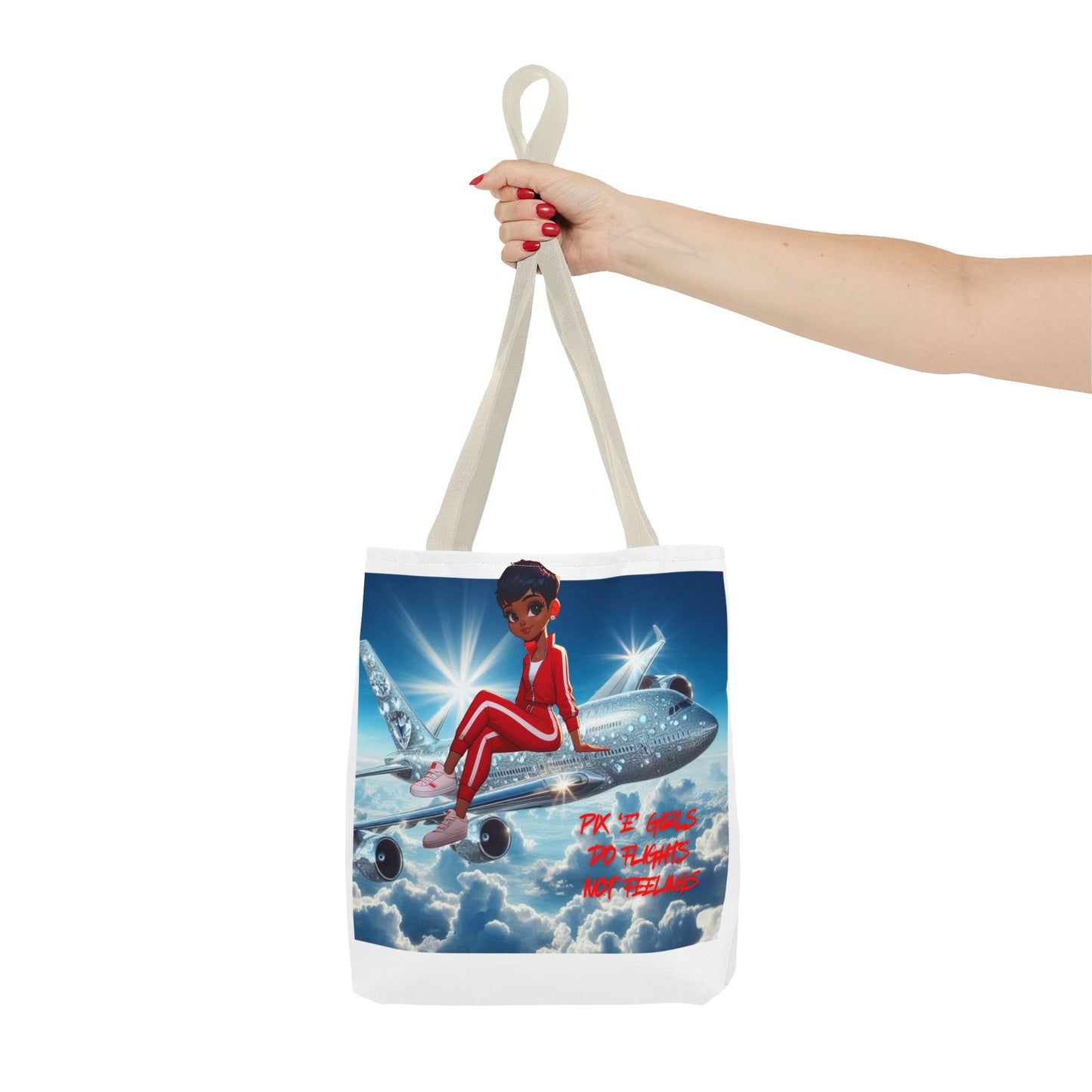 Pix 'E’ Girls Do Flights Not Feelings Unisex Tote Bag