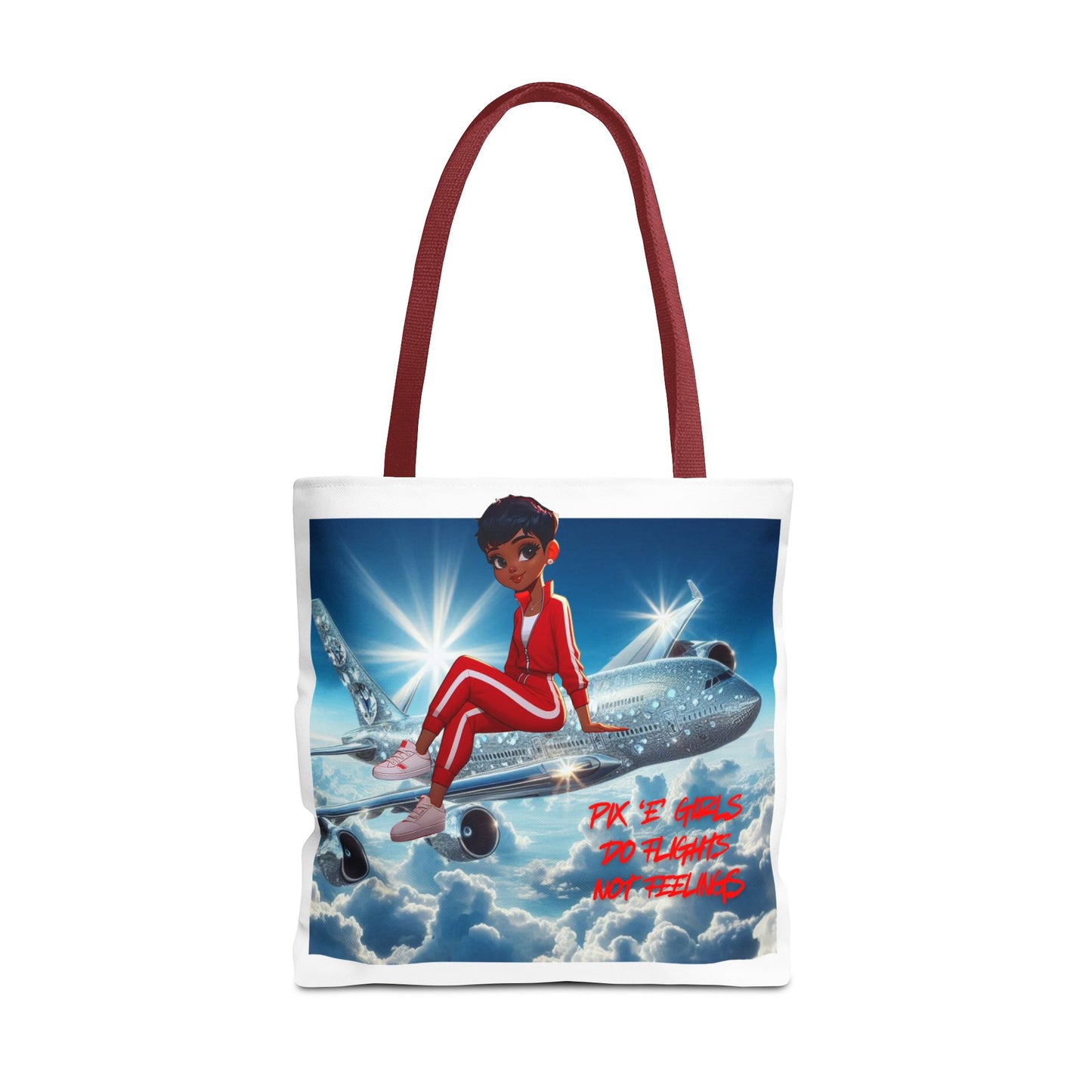 Pix 'E’ Girls Do Flights Not Feelings Unisex Tote Bag