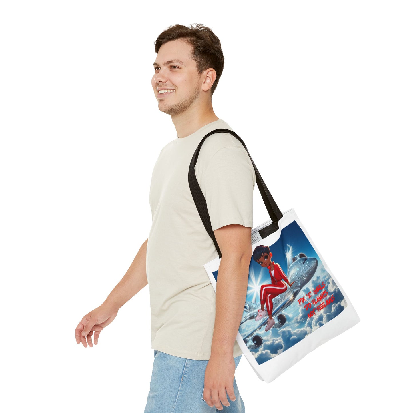Pix 'E’ Girls Do Flights Not Feelings Unisex Tote Bag