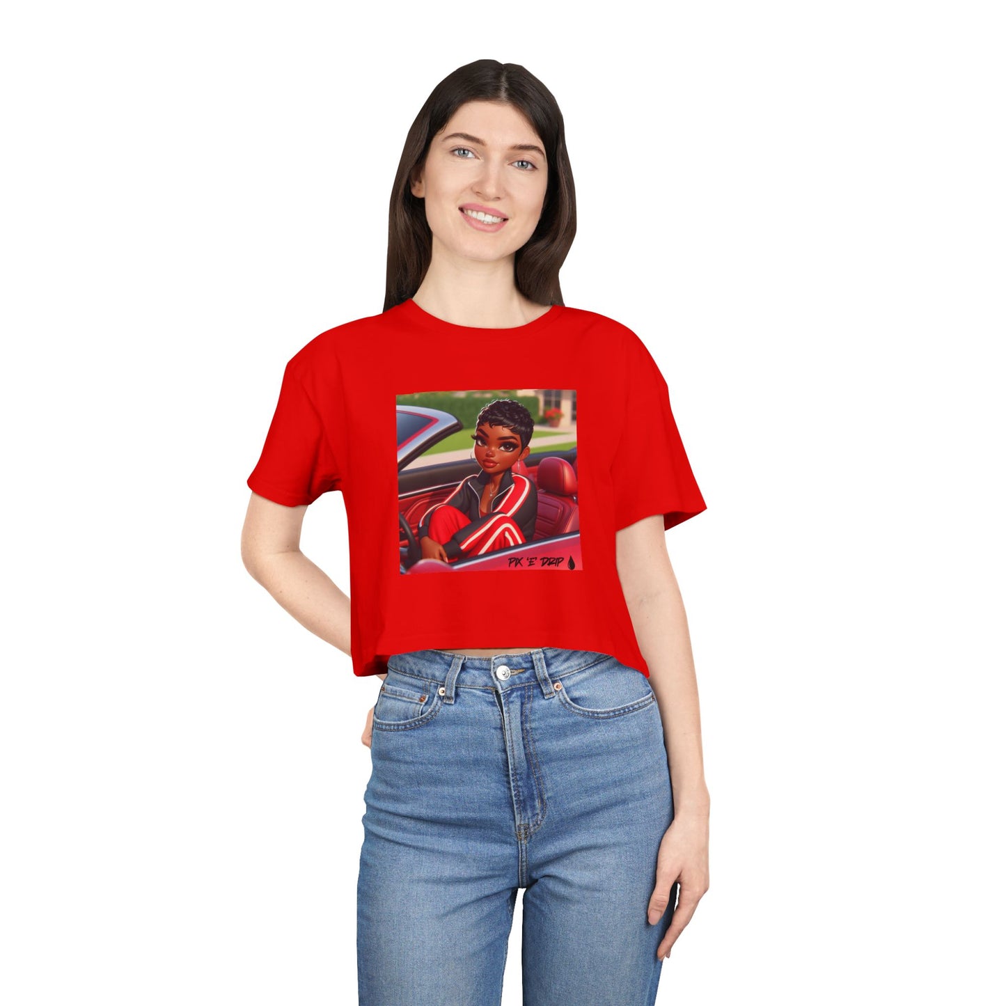 Pix ‘E’ Drip Unisex Crop Tee