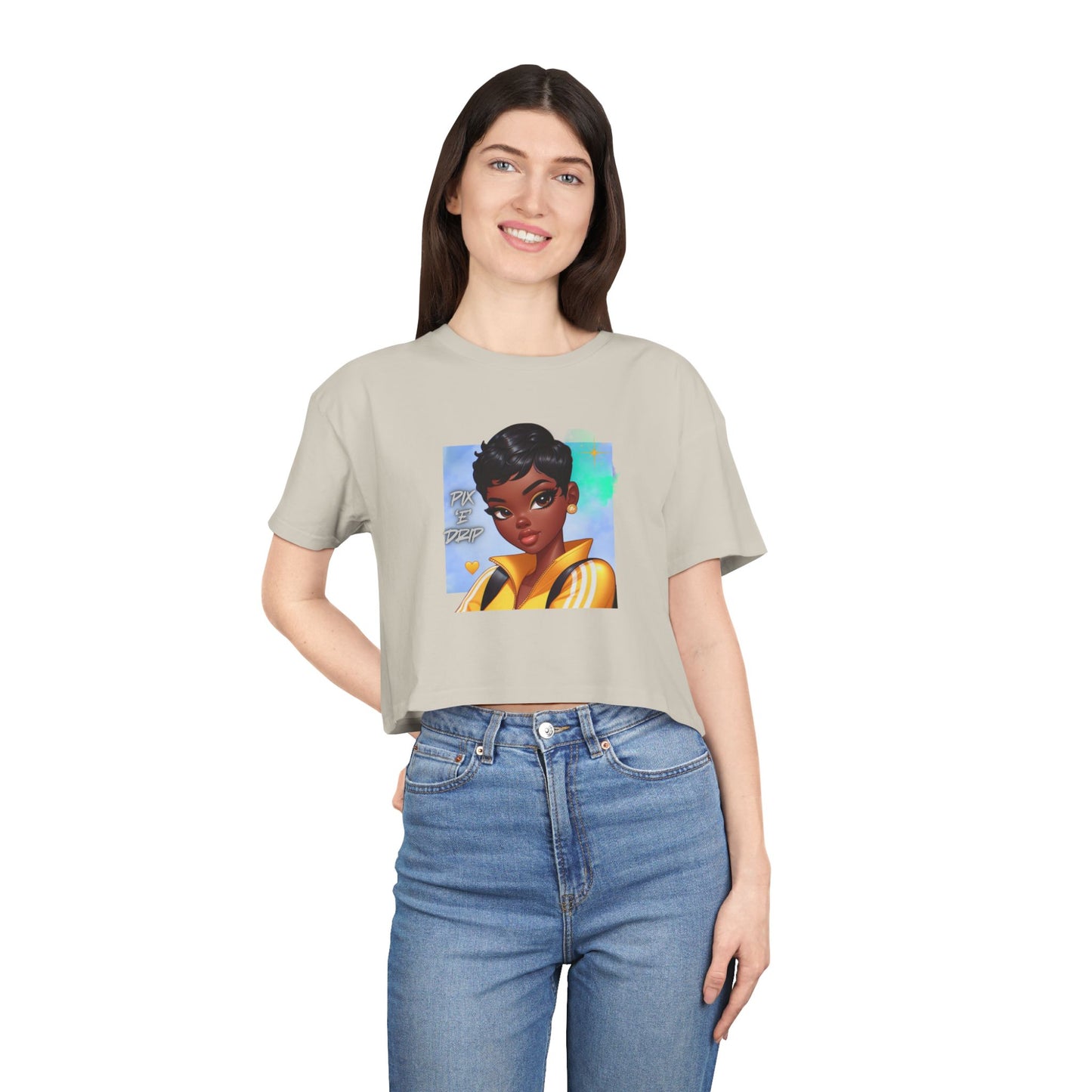 Pix ‘E’ Drip Unisex Crop Tee