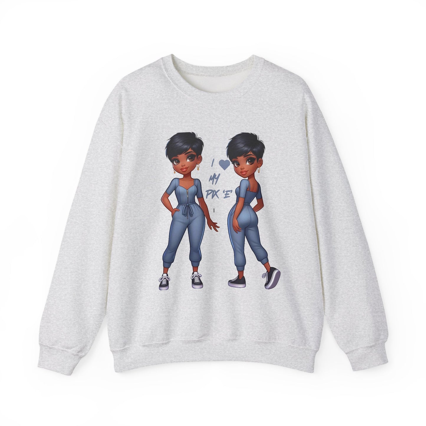 I Love My Pix 'E’ Unisex Heavy Blend™ Crewneck Sweatshirt