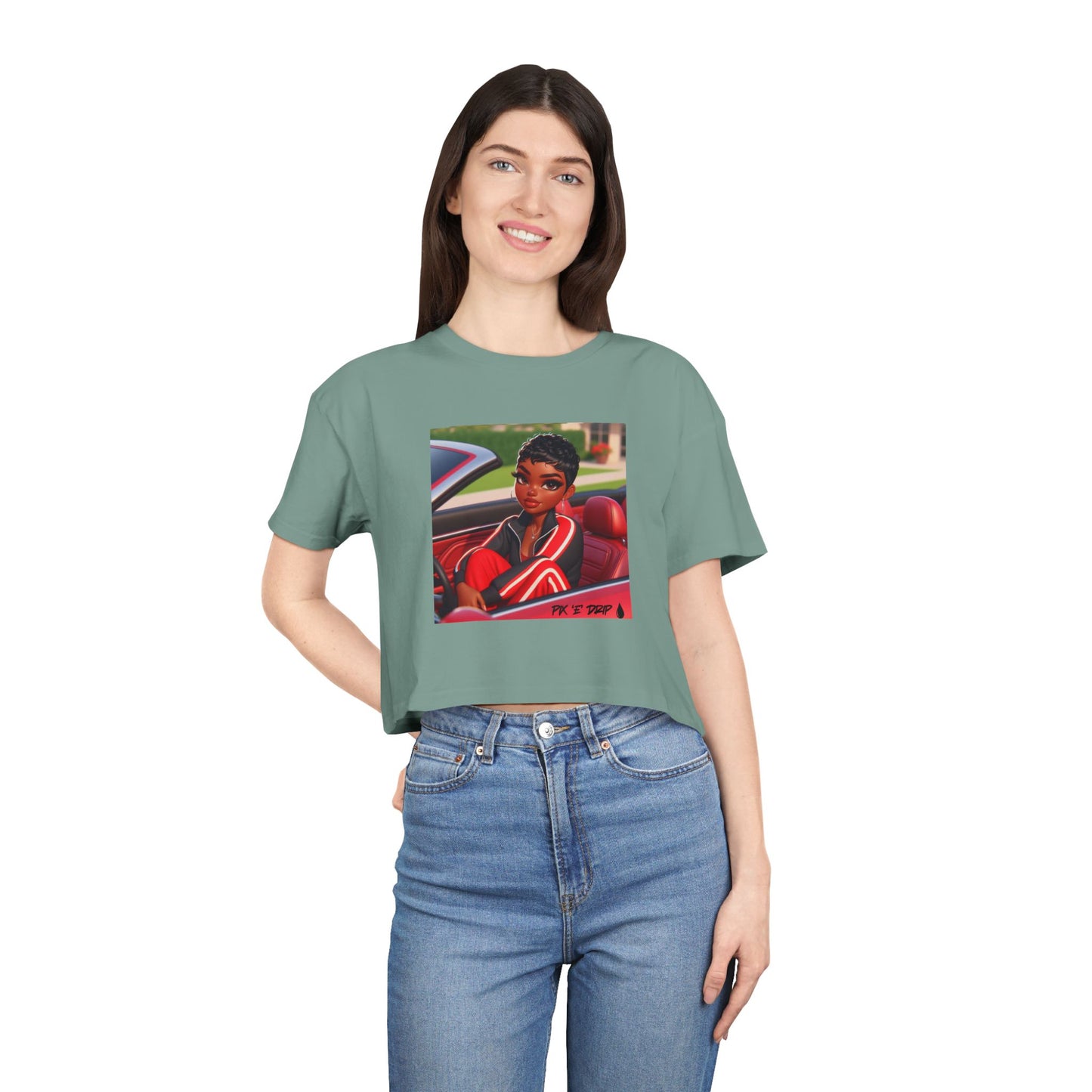 Pix ‘E’ Drip Unisex Crop Tee