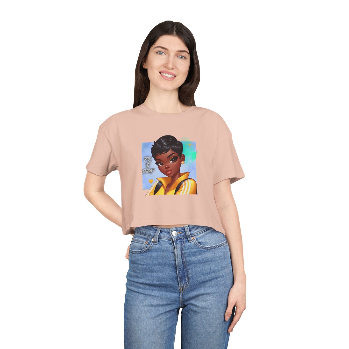 Pix ‘E’ Drip Unisex Crop Tee
