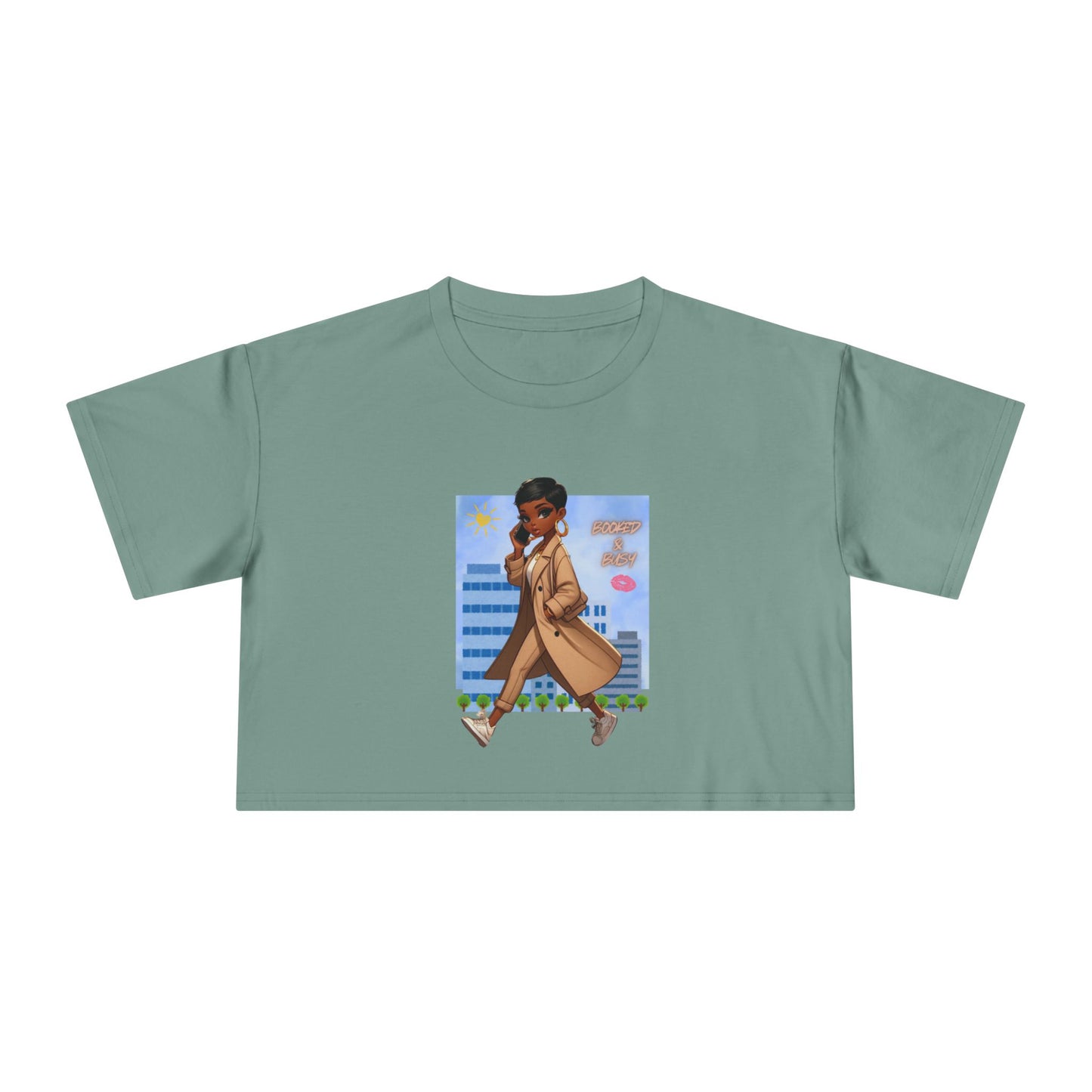 Booked & Busy Unisex Crop Tee