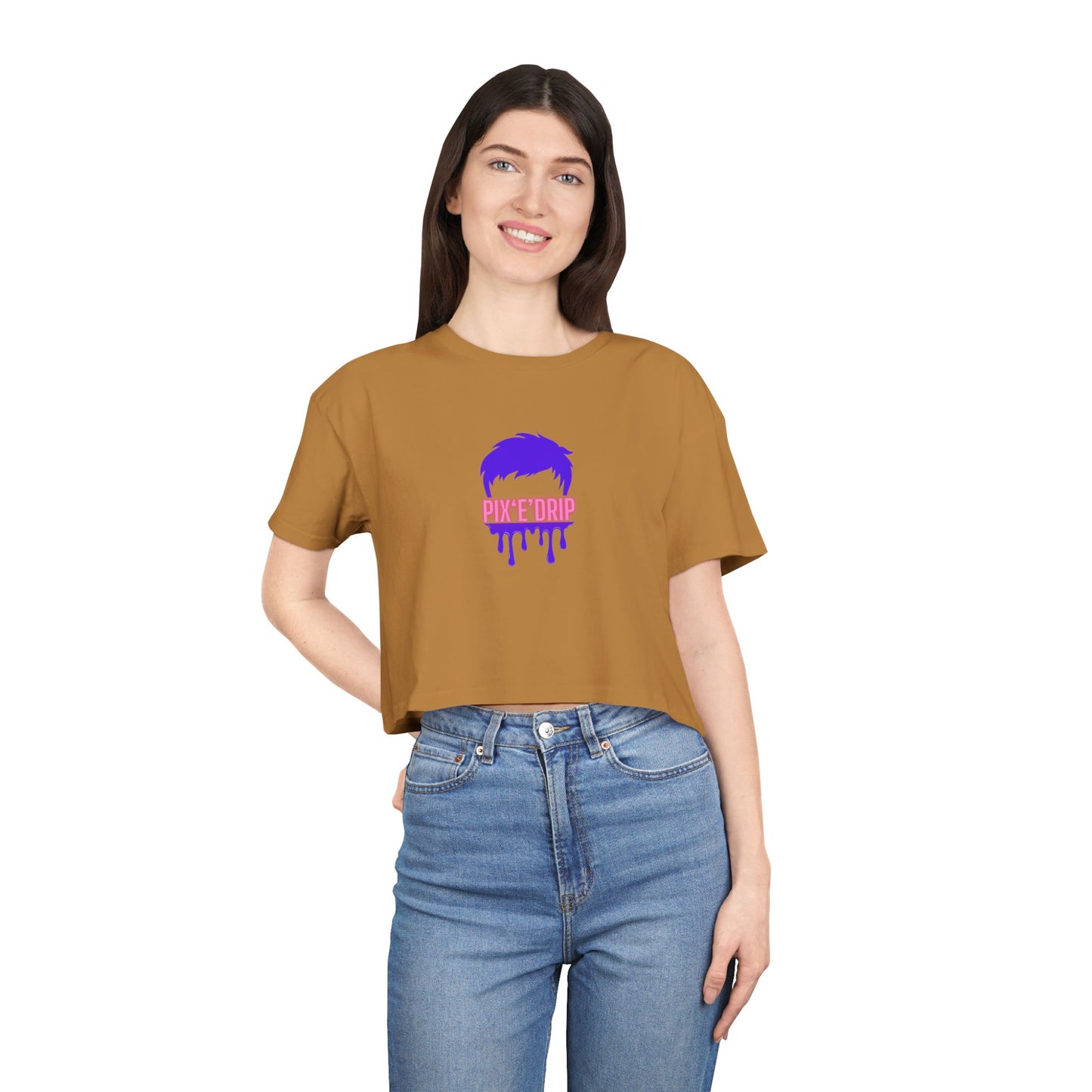 Pix ‘E’ Drip Unisex Crop Tee