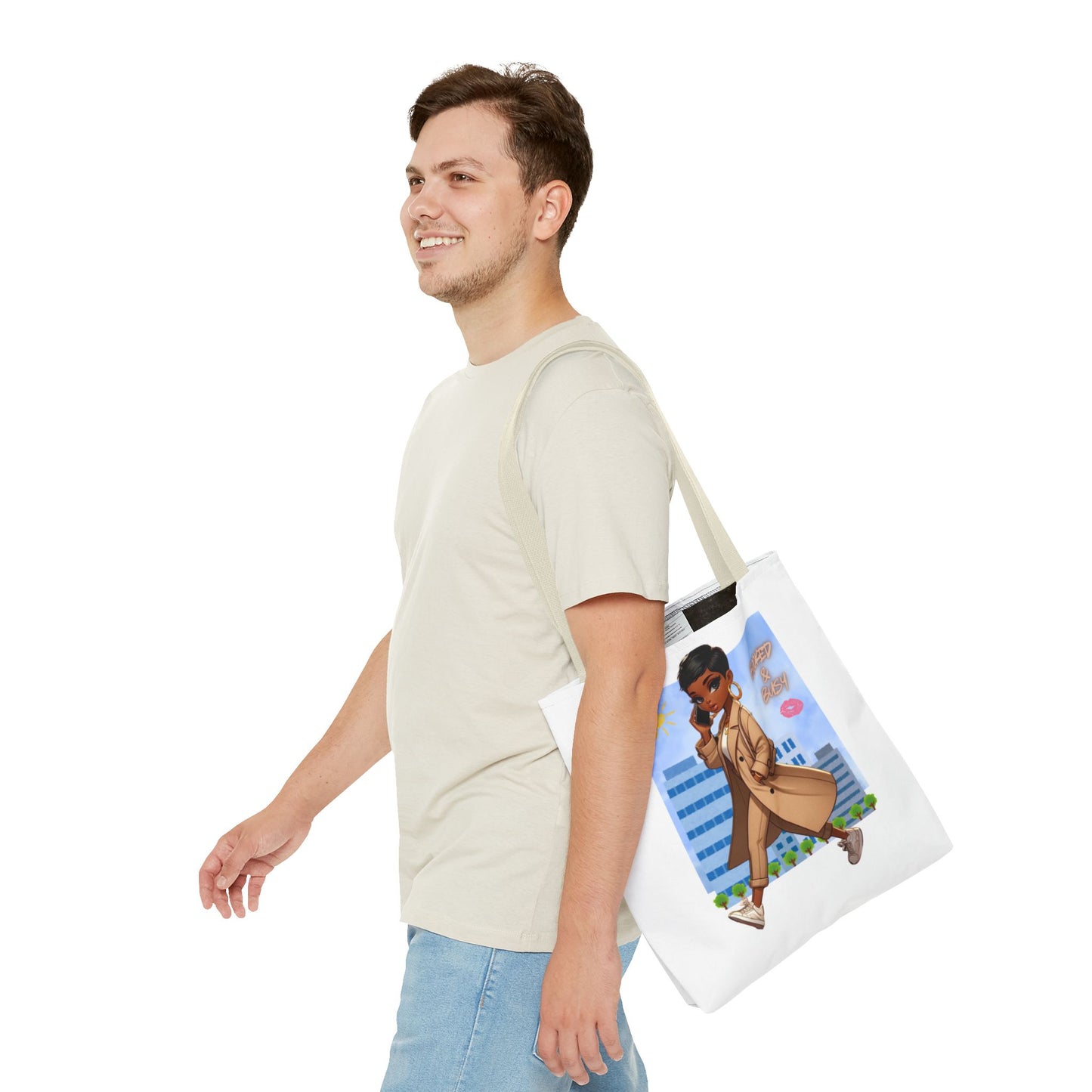 Booked & Busy Unisex Tote Bag