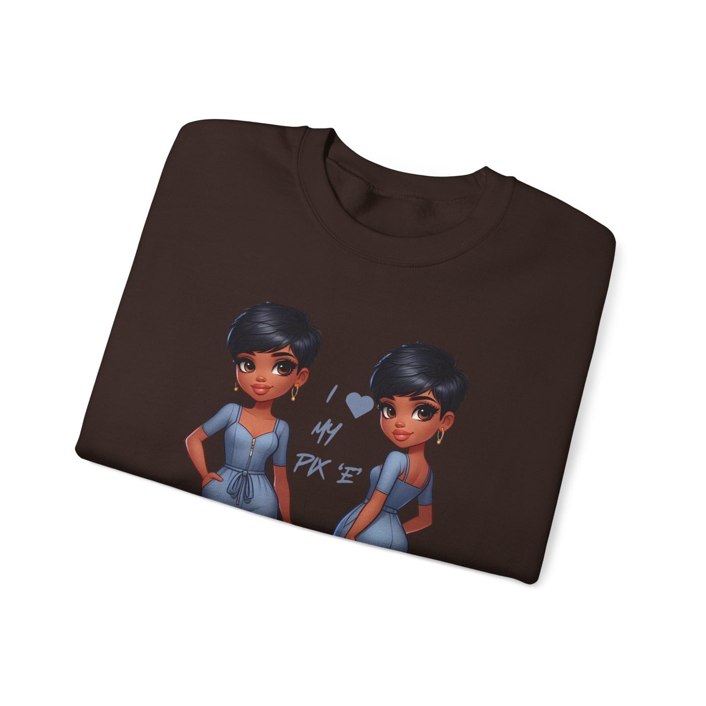 I Love My Pix 'E’ Unisex Heavy Blend™ Crewneck Sweatshirt