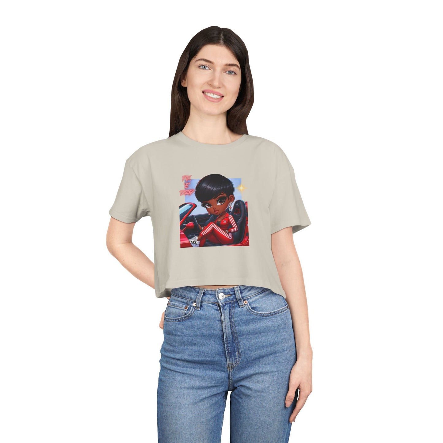 Pix ‘E’ Drip Unisex Crop Tee