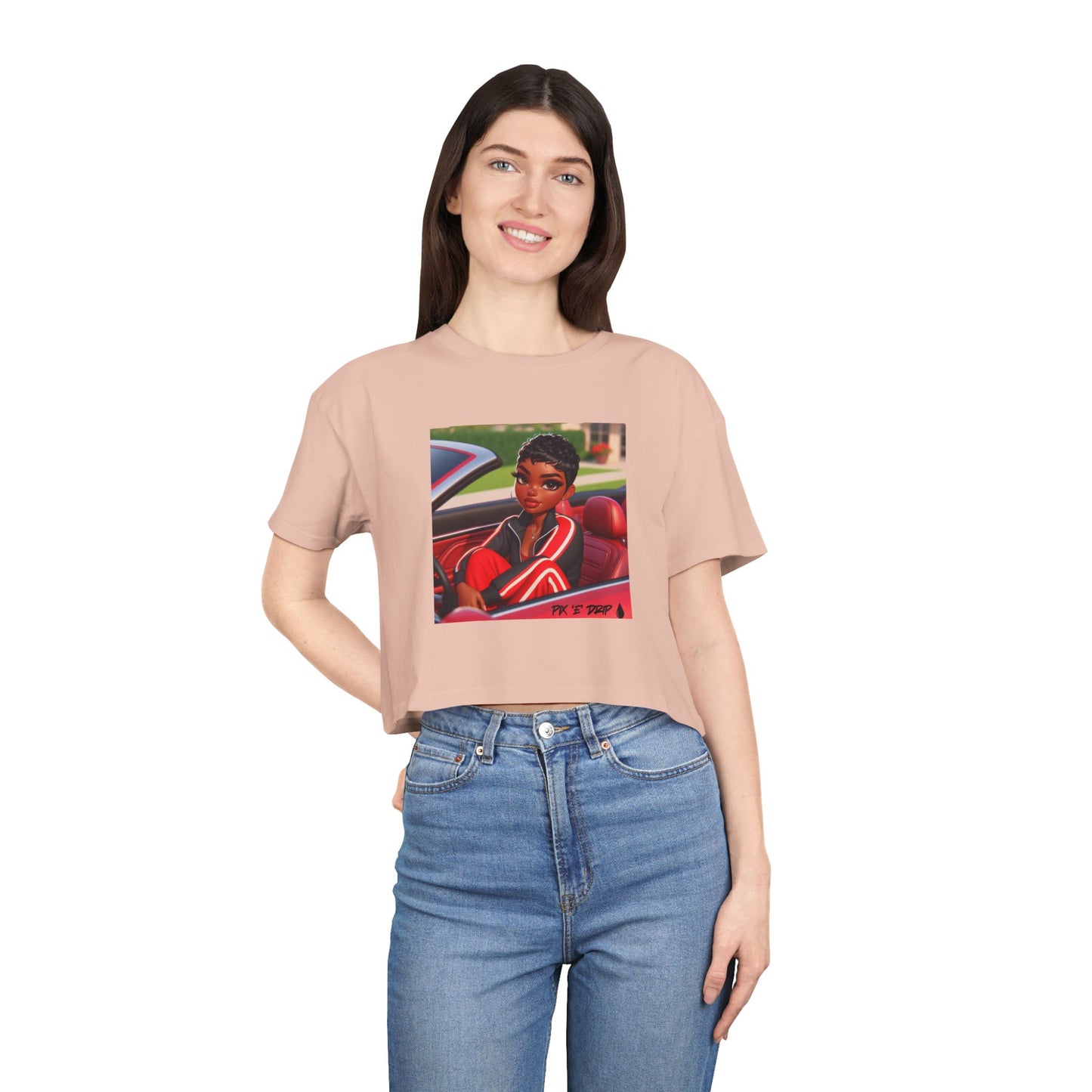 Pix ‘E’ Drip Unisex Crop Tee