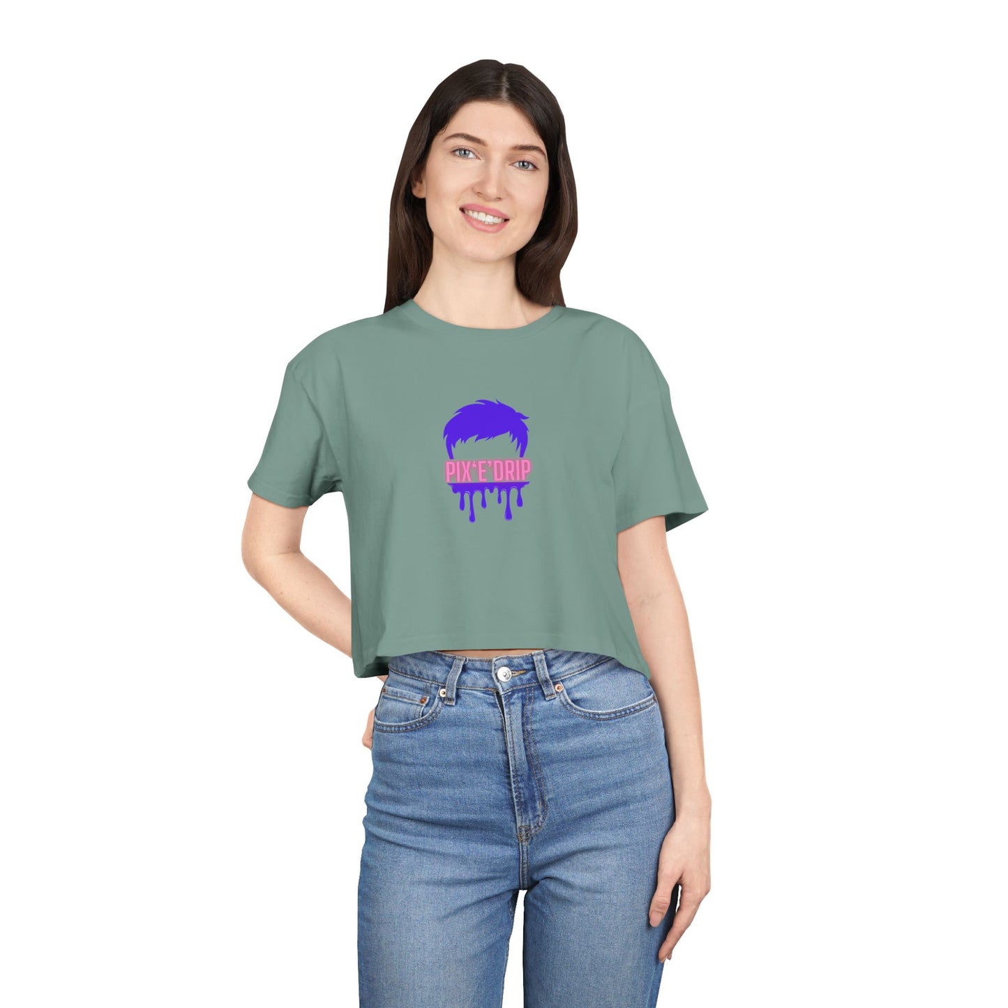 Pix ‘E’ Drip Unisex Crop Tee