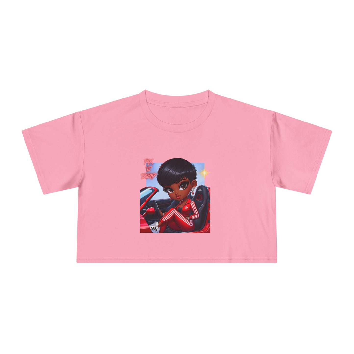 Pix ‘E’ Drip Unisex Crop Tee