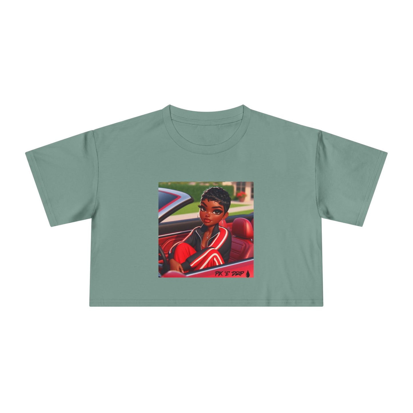 Pix ‘E’ Drip Unisex Crop Tee