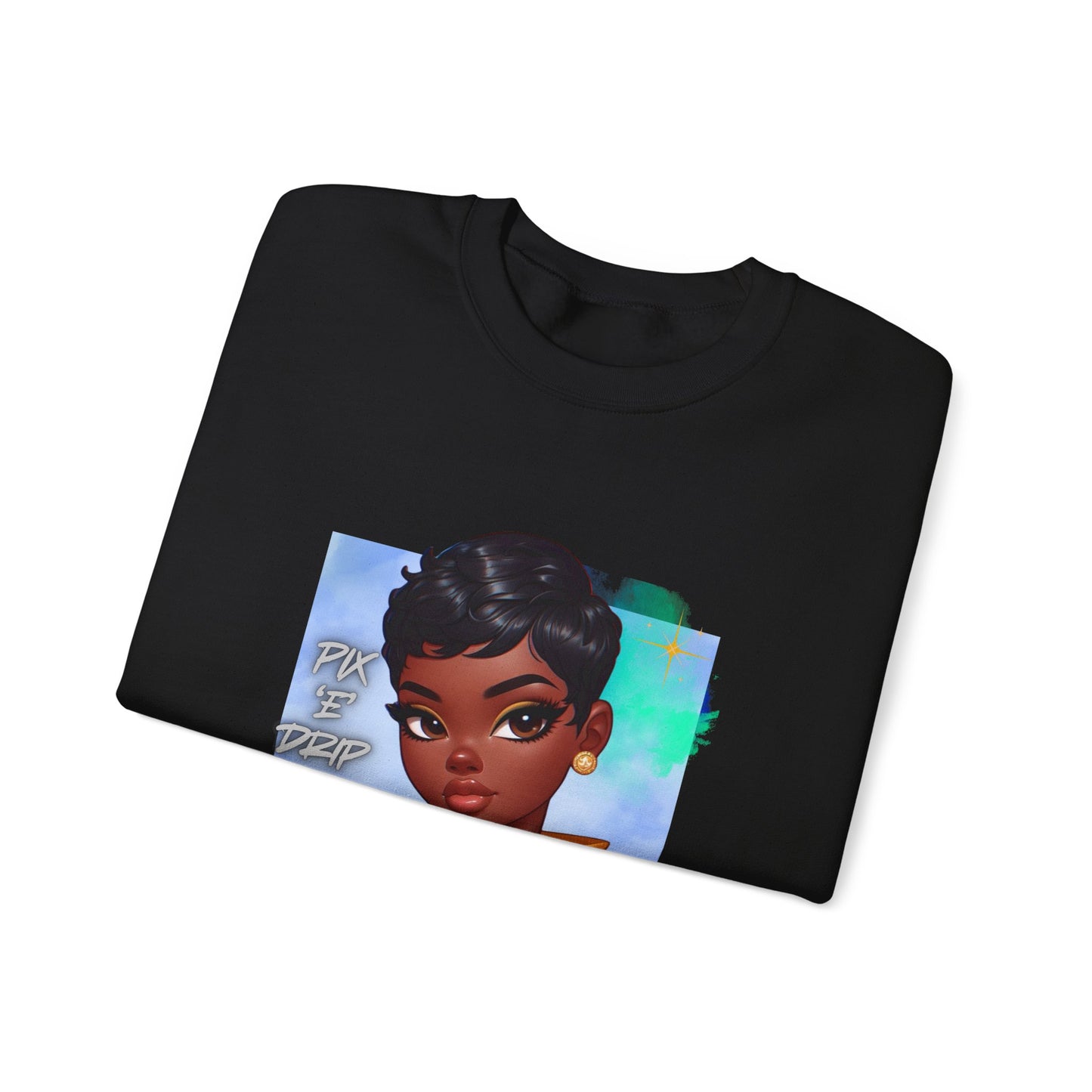 Pix ‘E’ Drip Unisex Heavy Blend™ Crewneck Sweatshirt