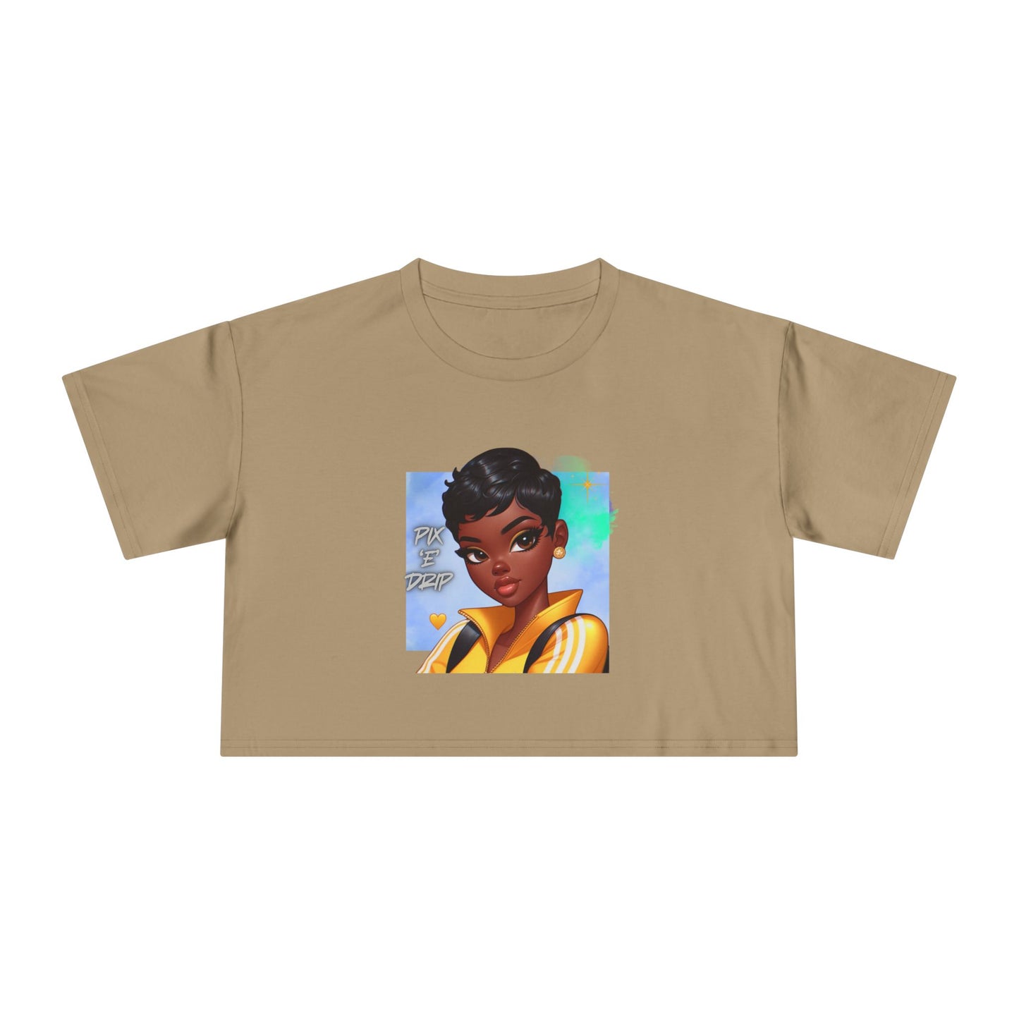 Pix ‘E’ Drip Unisex Crop Tee