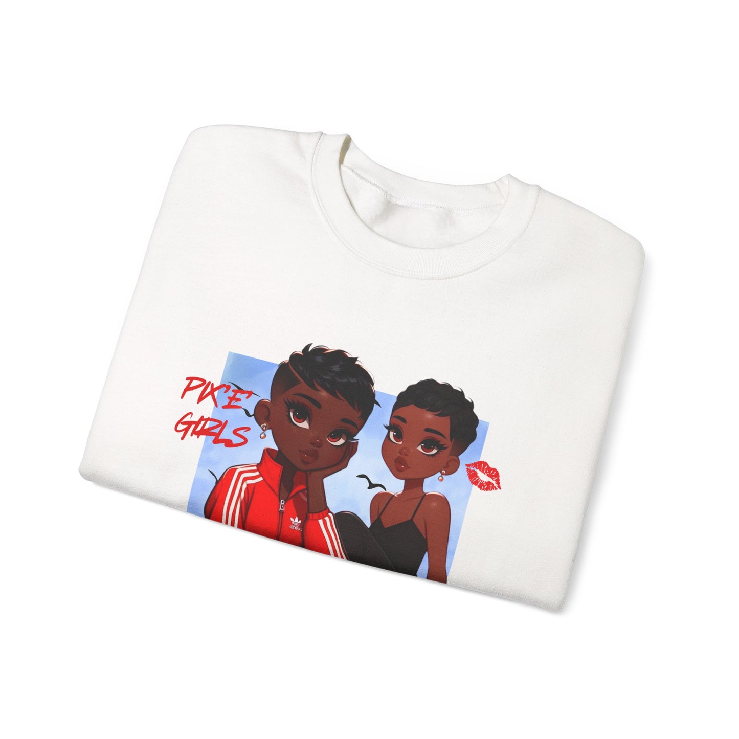 Pix ‘E’ Girls Unisex Heavy Blend™ Crewneck Sweatshirt