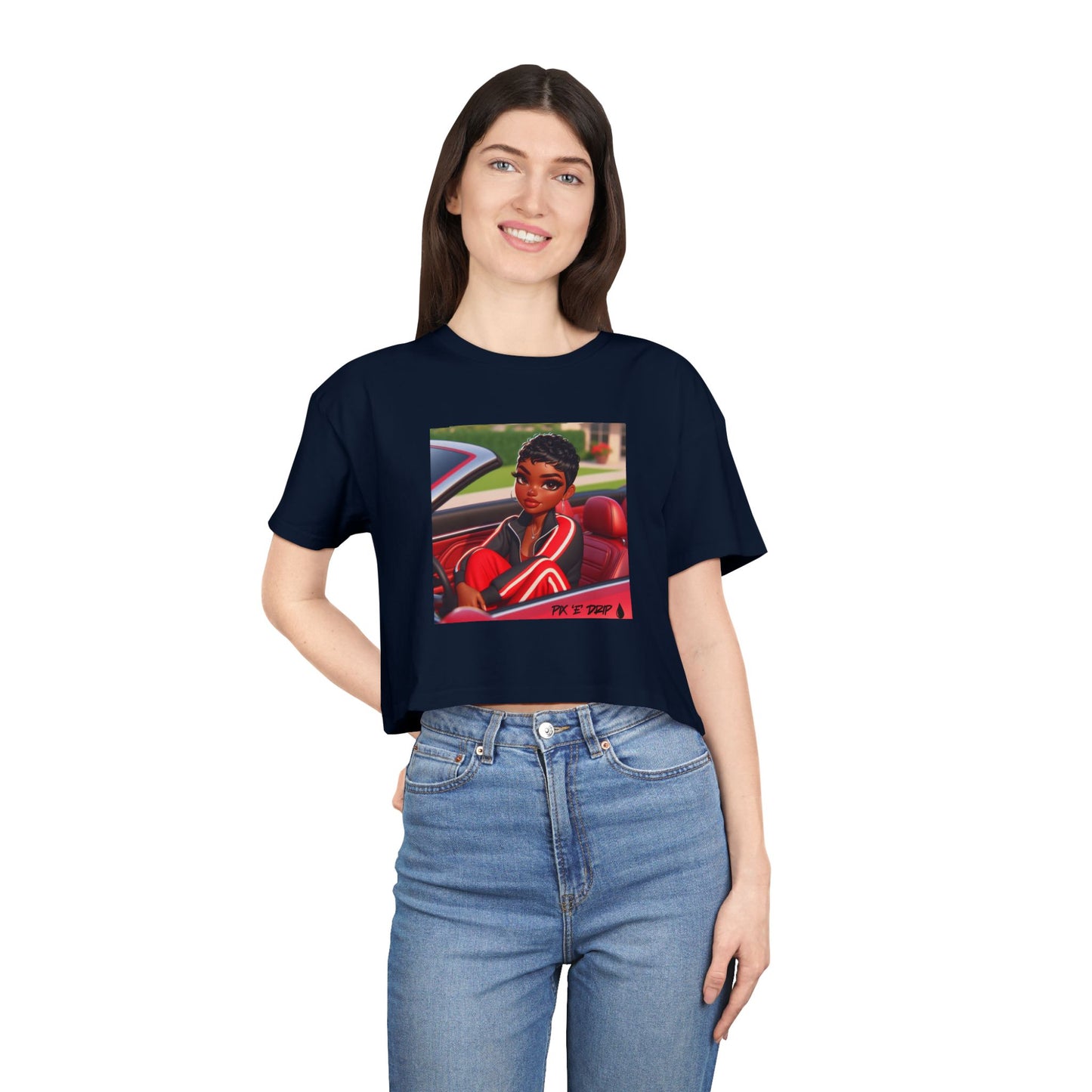 Pix ‘E’ Drip Unisex Crop Tee