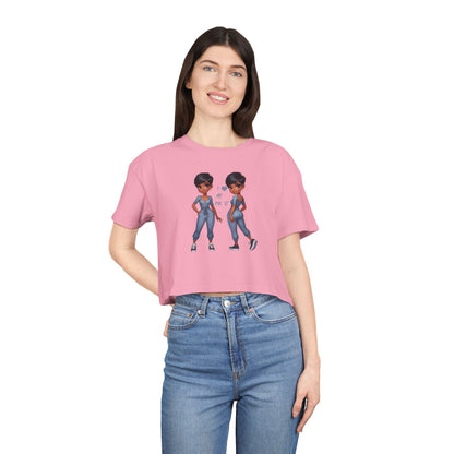 I Love My Pix 'E’ Unisex Crop Tee