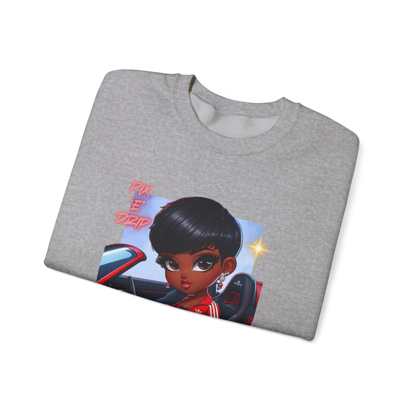 Pix ‘E’ Drip Unisex Heavy Blend™ Crewneck Sweatshirt