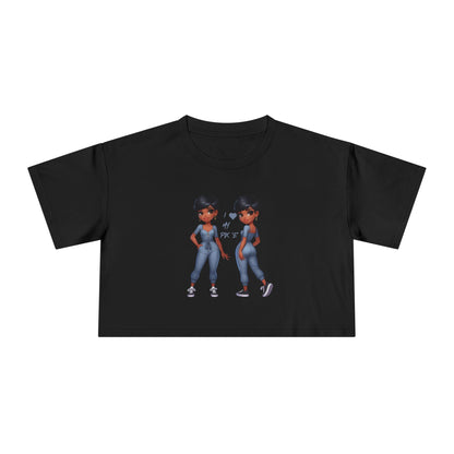 I Love My Pix 'E’ Unisex Crop Tee