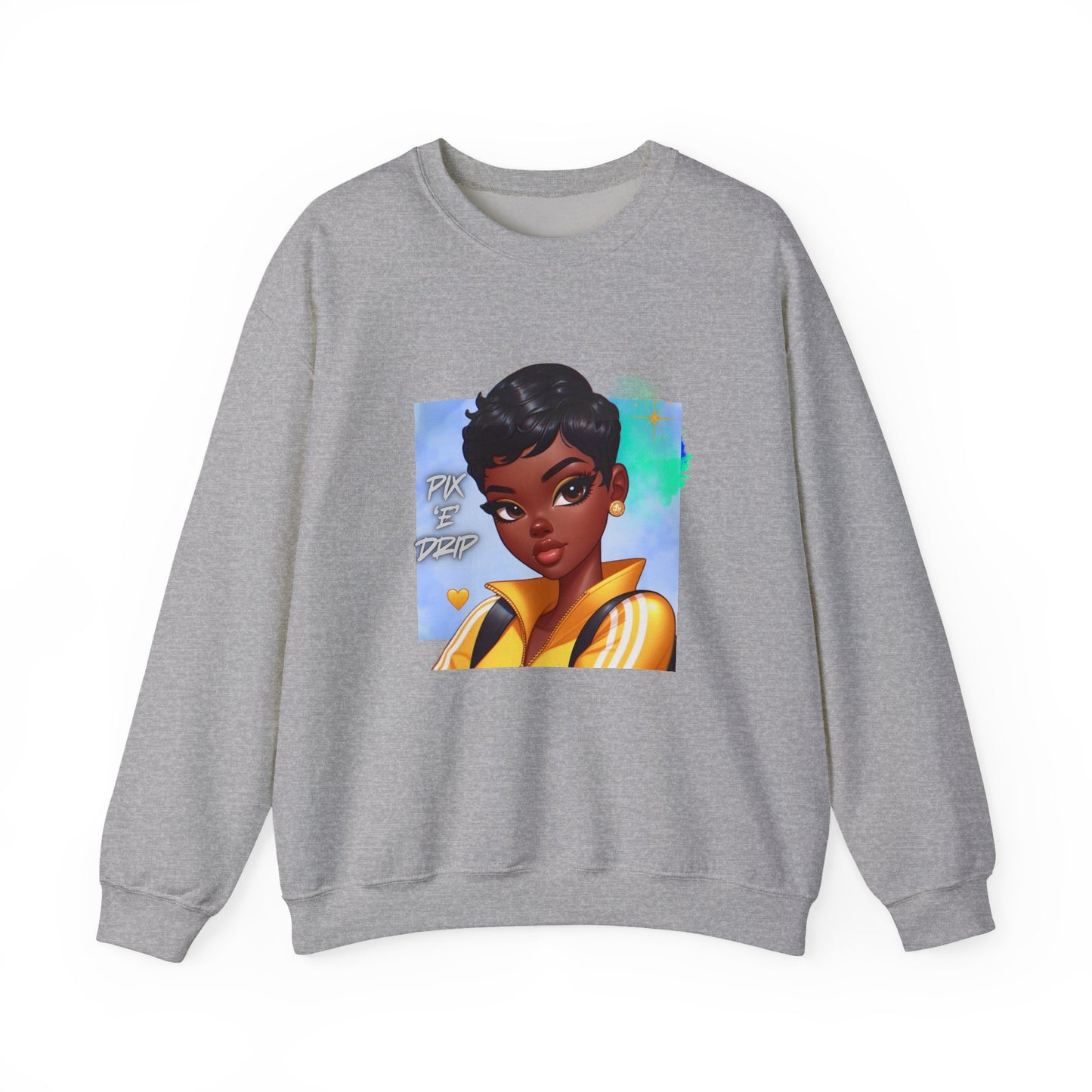 Pix ‘E’ Drip Unisex Heavy Blend™ Crewneck Sweatshirt
