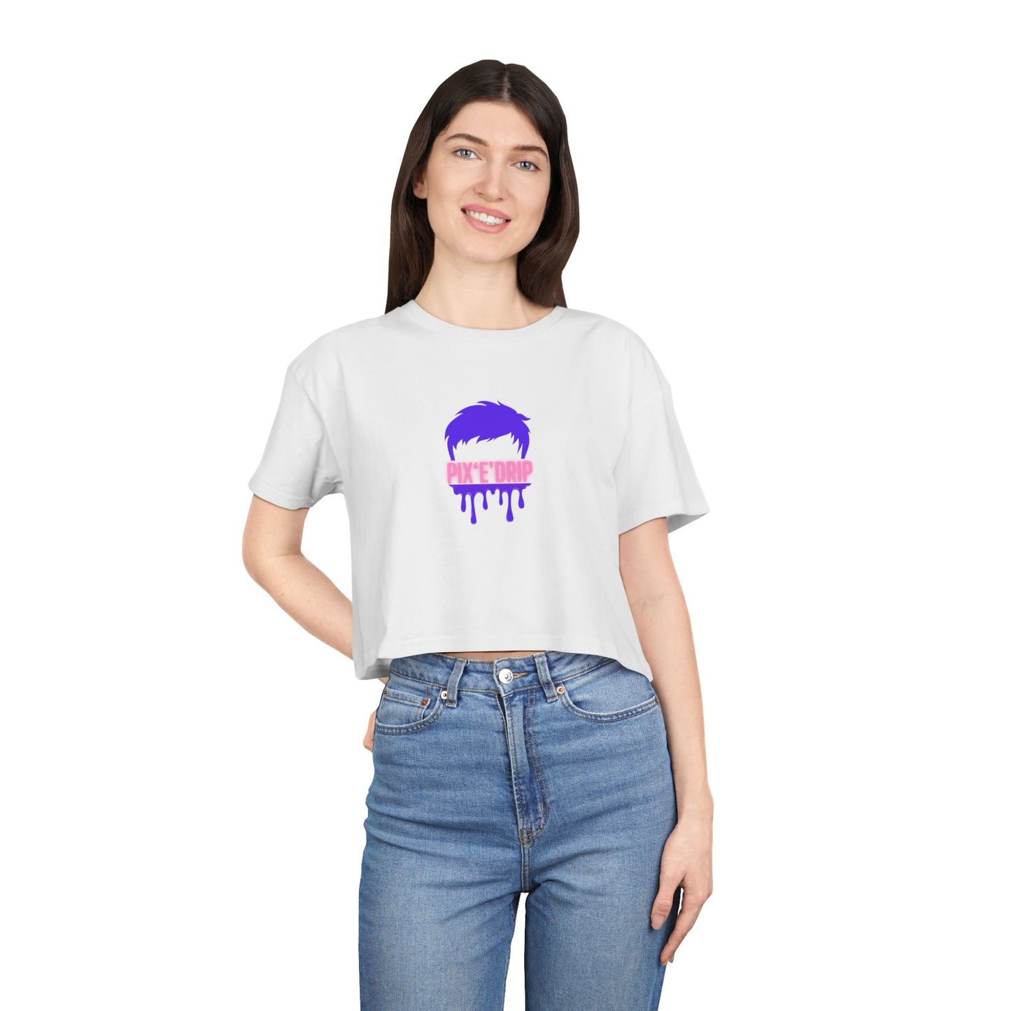 Pix ‘E’ Drip Unisex Crop Tee