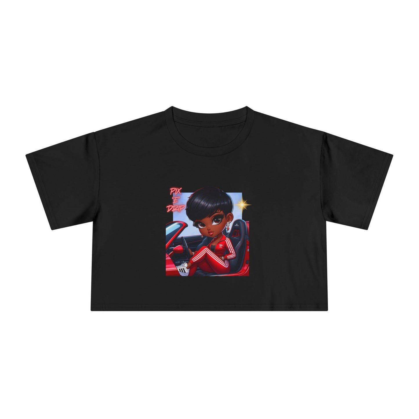 Pix ‘E’ Drip Unisex Crop Tee