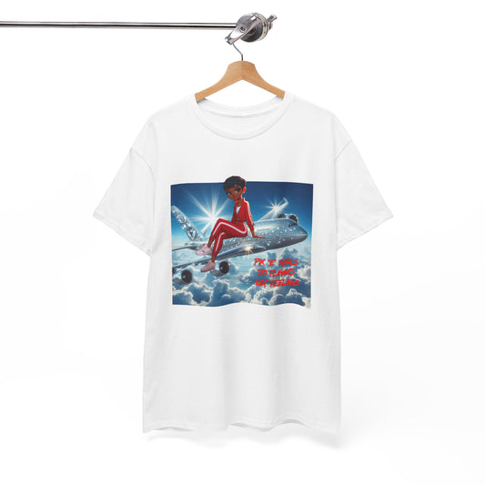 Pix’E’ Girls Do Flights Not Feelings Unisex Heavy Cotton Tee